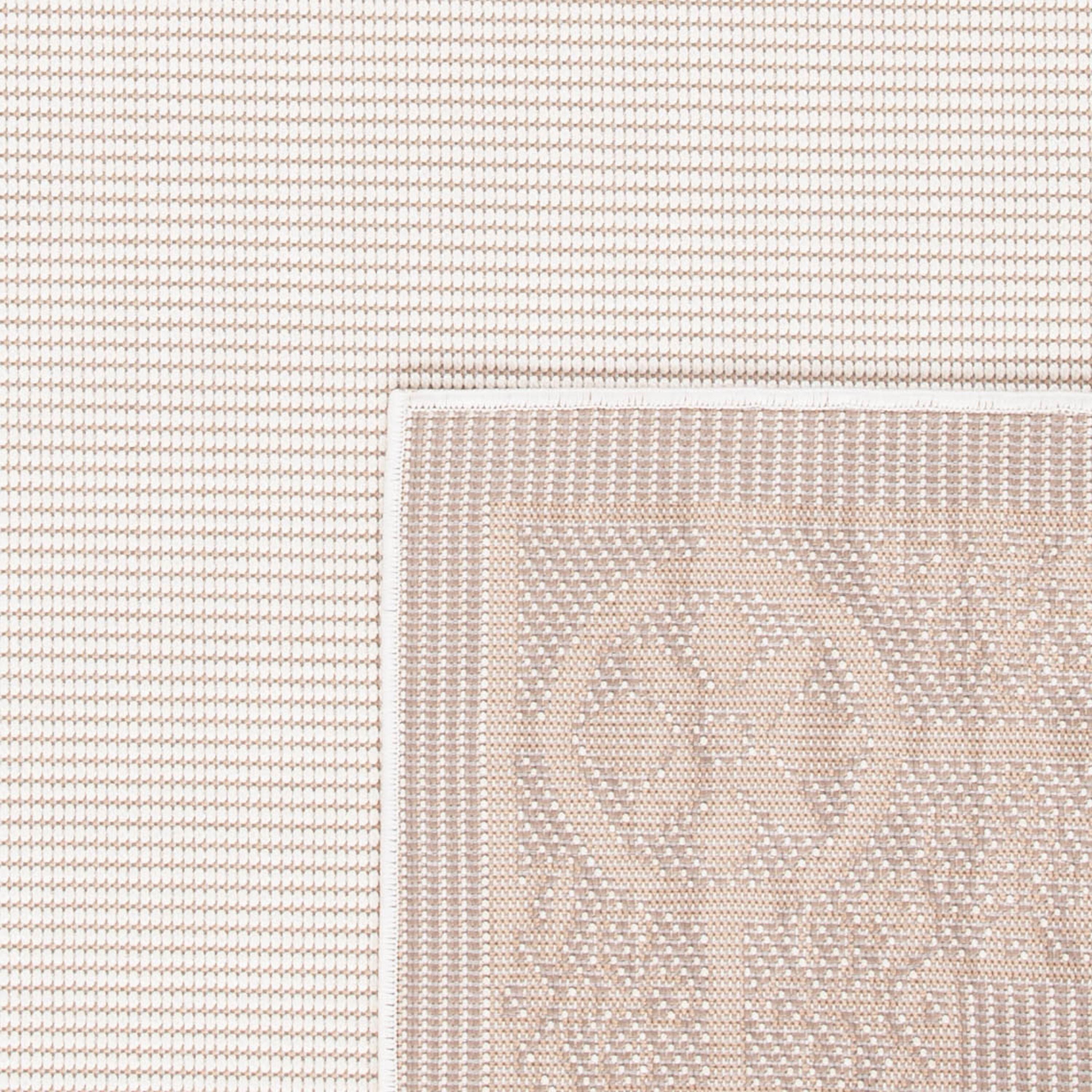 Bermuda BMU815 Power Loomed Indoor/Outdoor Machine Washable Area Rug - Ivory/Beige - 5'3"x7'6" - Safavieh