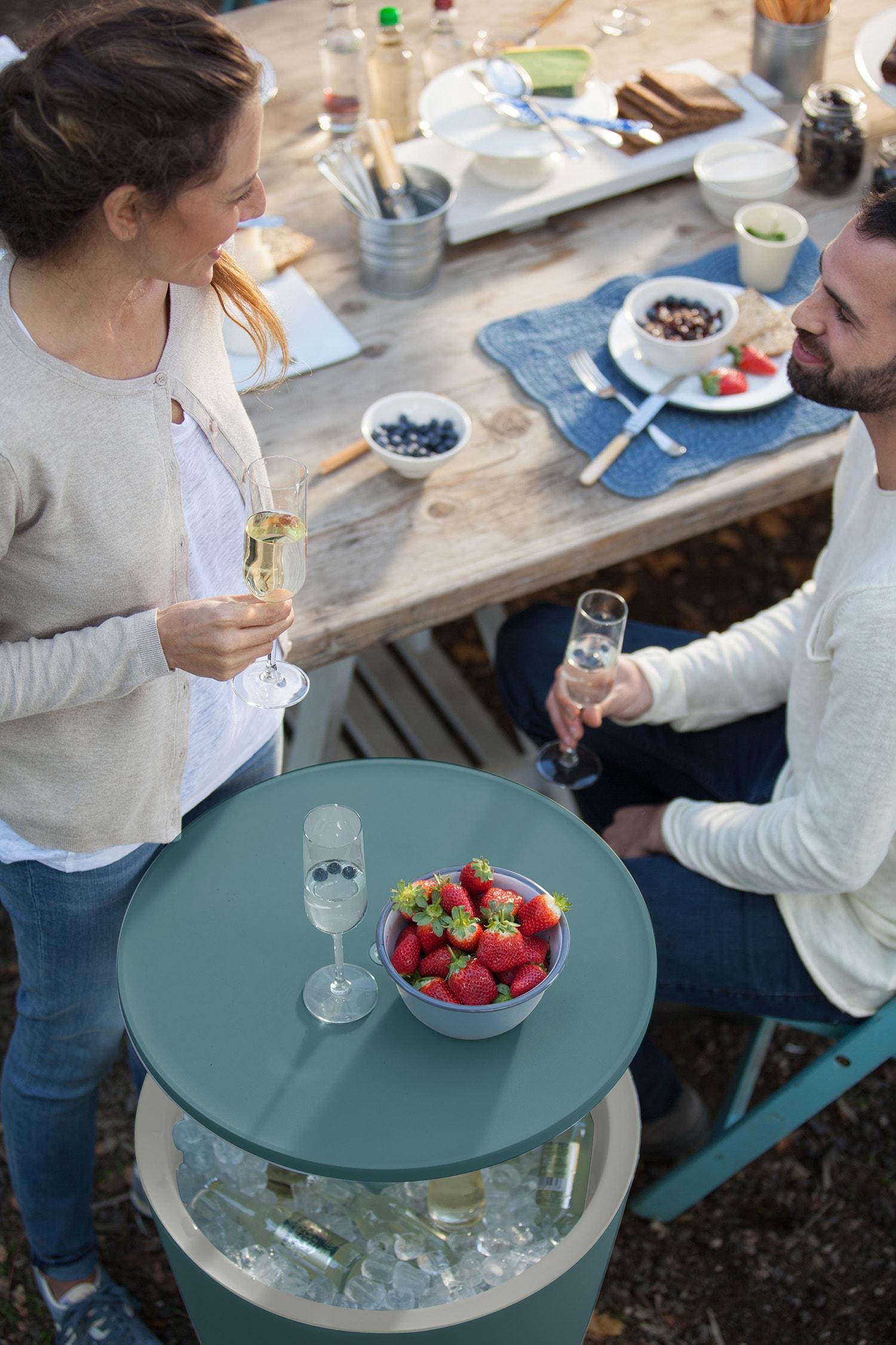 Keter 32 Qt. Cool Bar Cooler Outdoor Weather Resistant Patio Furniture 2 in 1 Pop Up Cocktail Side Table and Beverage Cooler Combo & Reviews | Wayfair