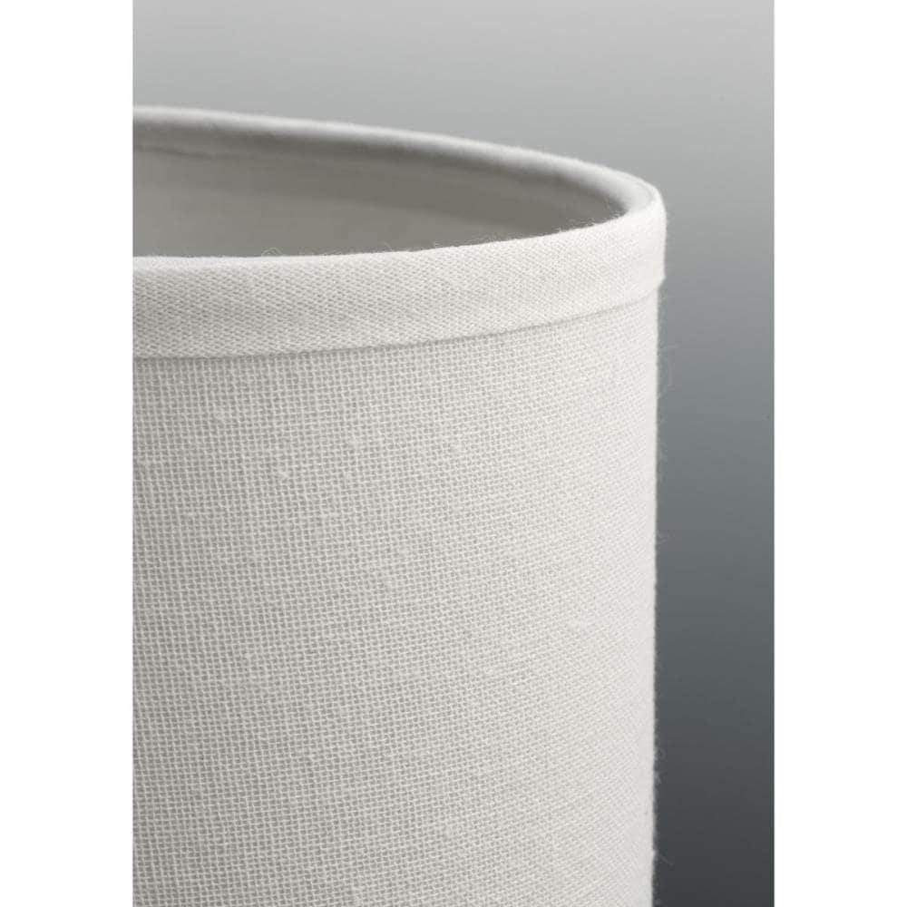 Progress Lighting, Inspire Collection, 6-Light Chandelier, Brushed Nickel, Off-White Linen Shades