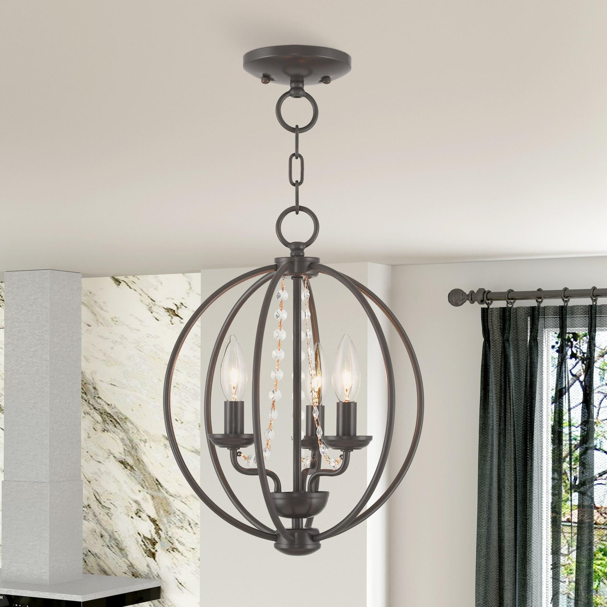 Livex Lighting Arabella 3 - Light Chandelier in  English Bronze