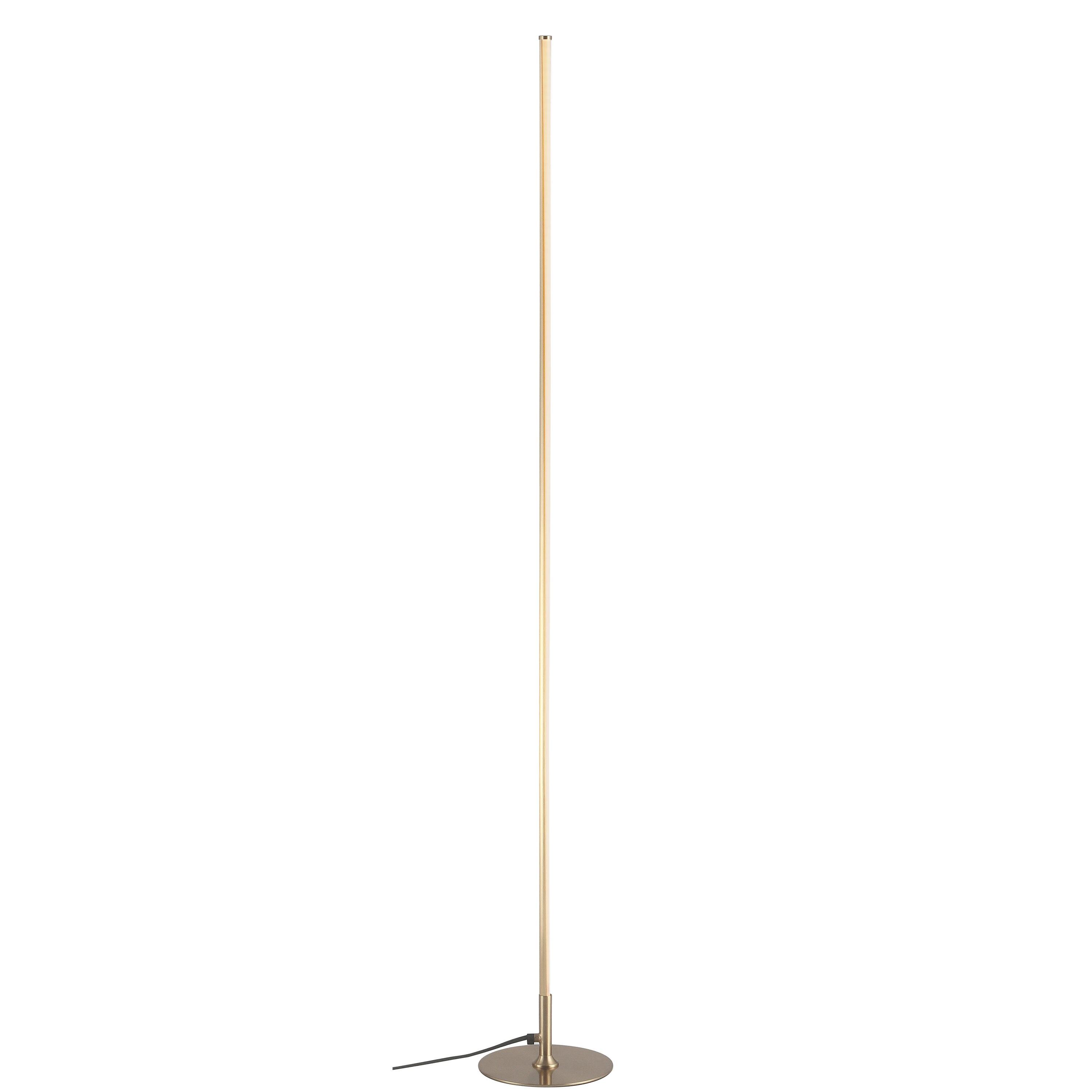 JONATHAN Y Iris 59.5" LED Integrated Floor Lamp, Gold, JYL7007B