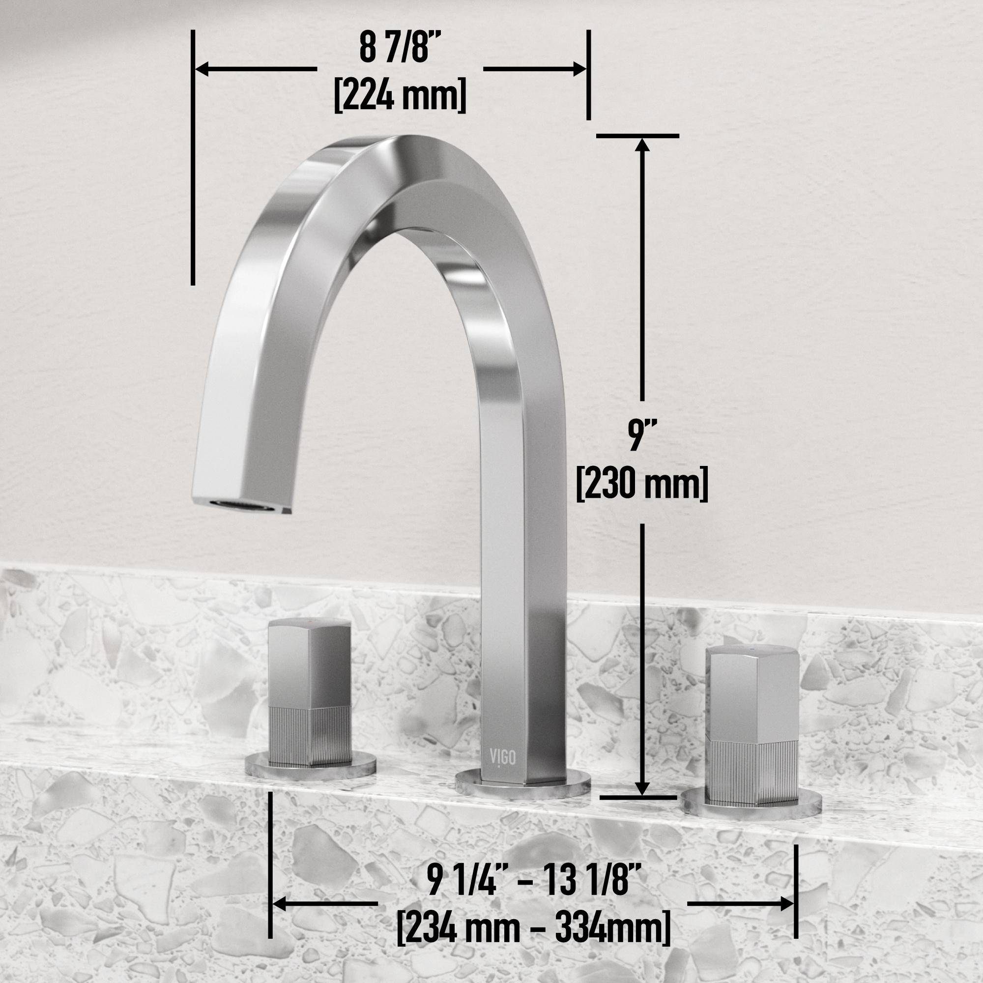 Hart 9" H Two Handle Widespread Bathroom Faucet