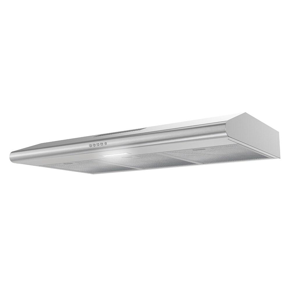 Streamline Amendola 36" 80 Cubic Feet Per Minute Convertible Under Cabinet Range Hood with Mesh Filter and Light Included