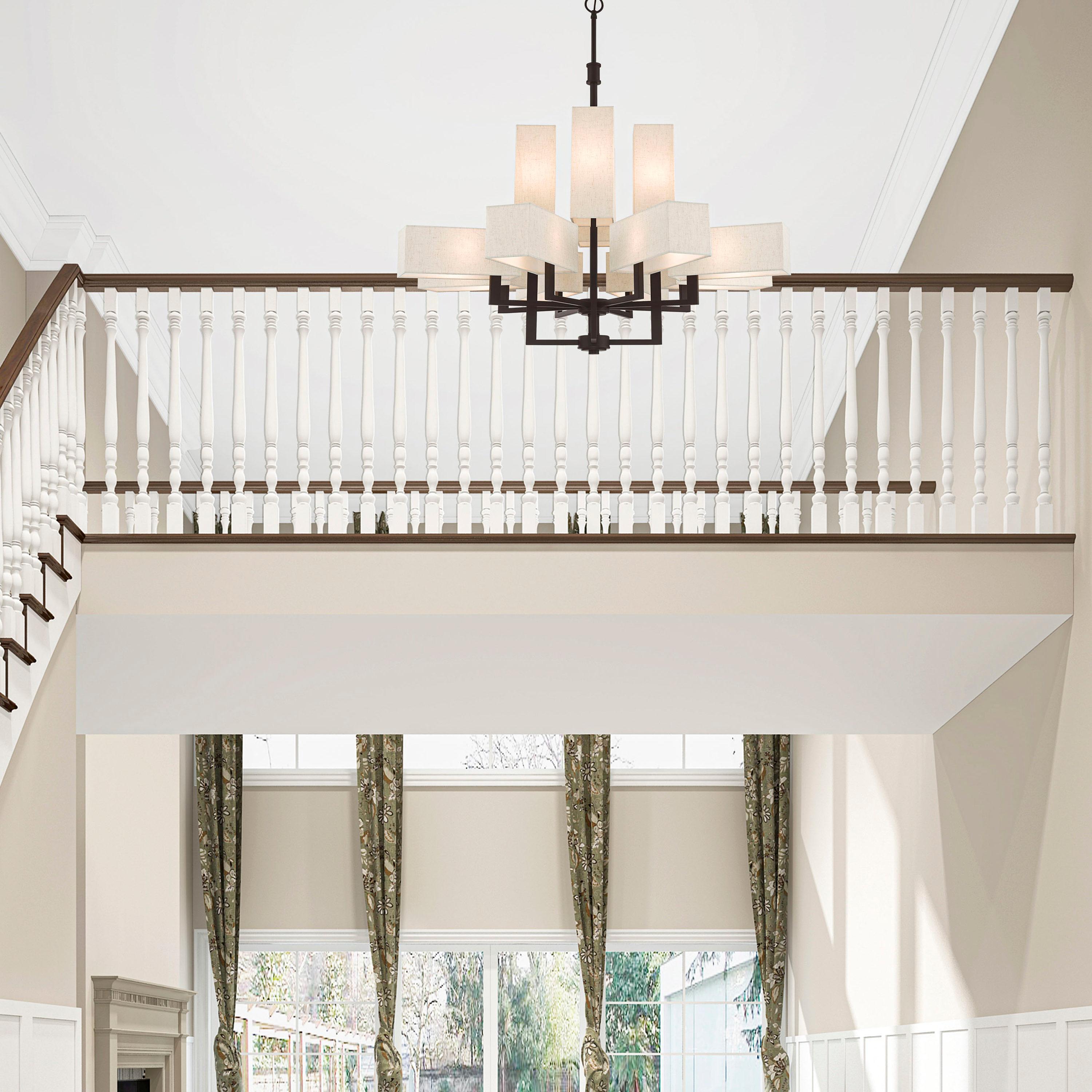 Livex Lighting Rubix 12 - Light Chandelier in  Bronze