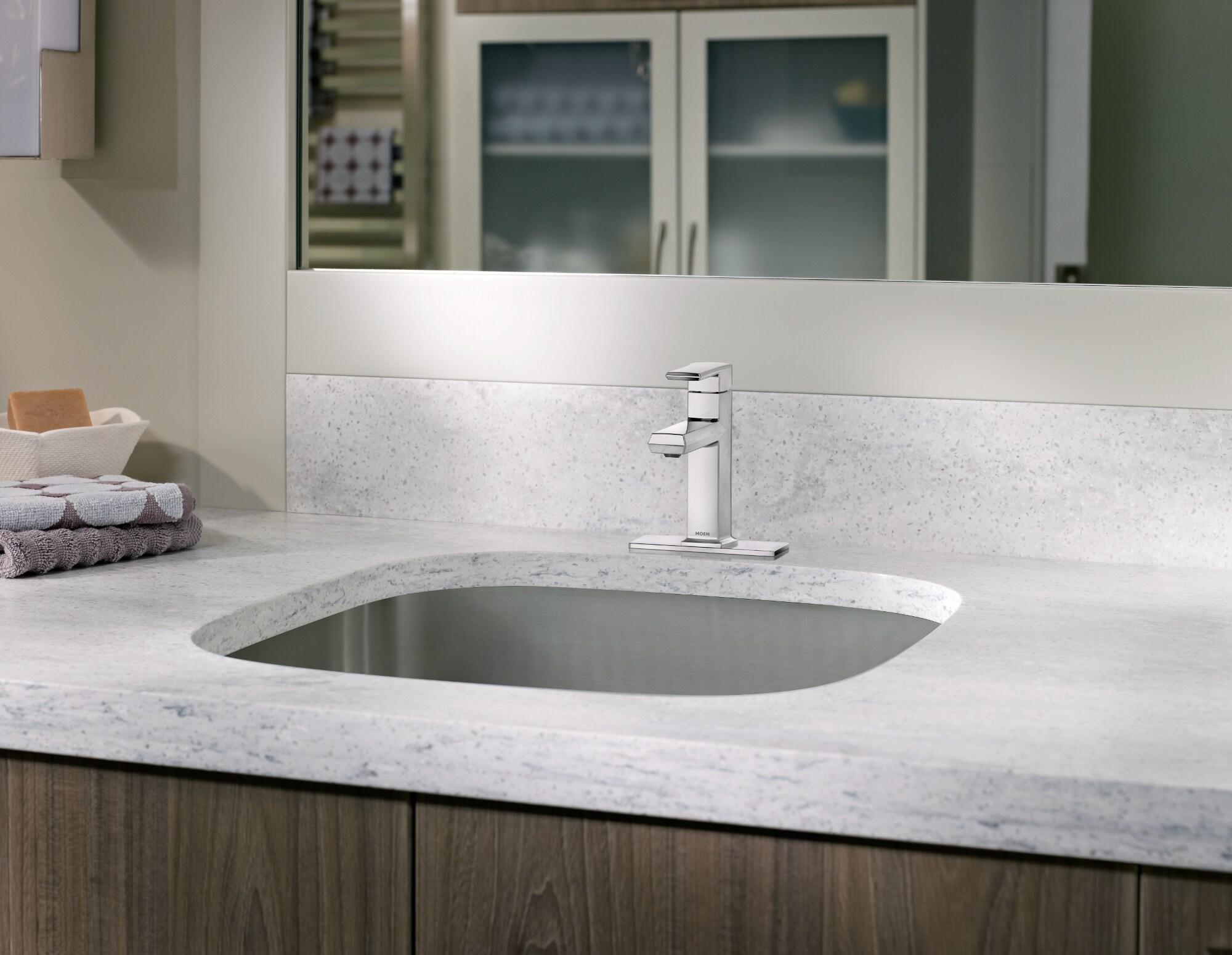 Neese Single Hole Bathroom Faucet with Push Down Drain Assembly