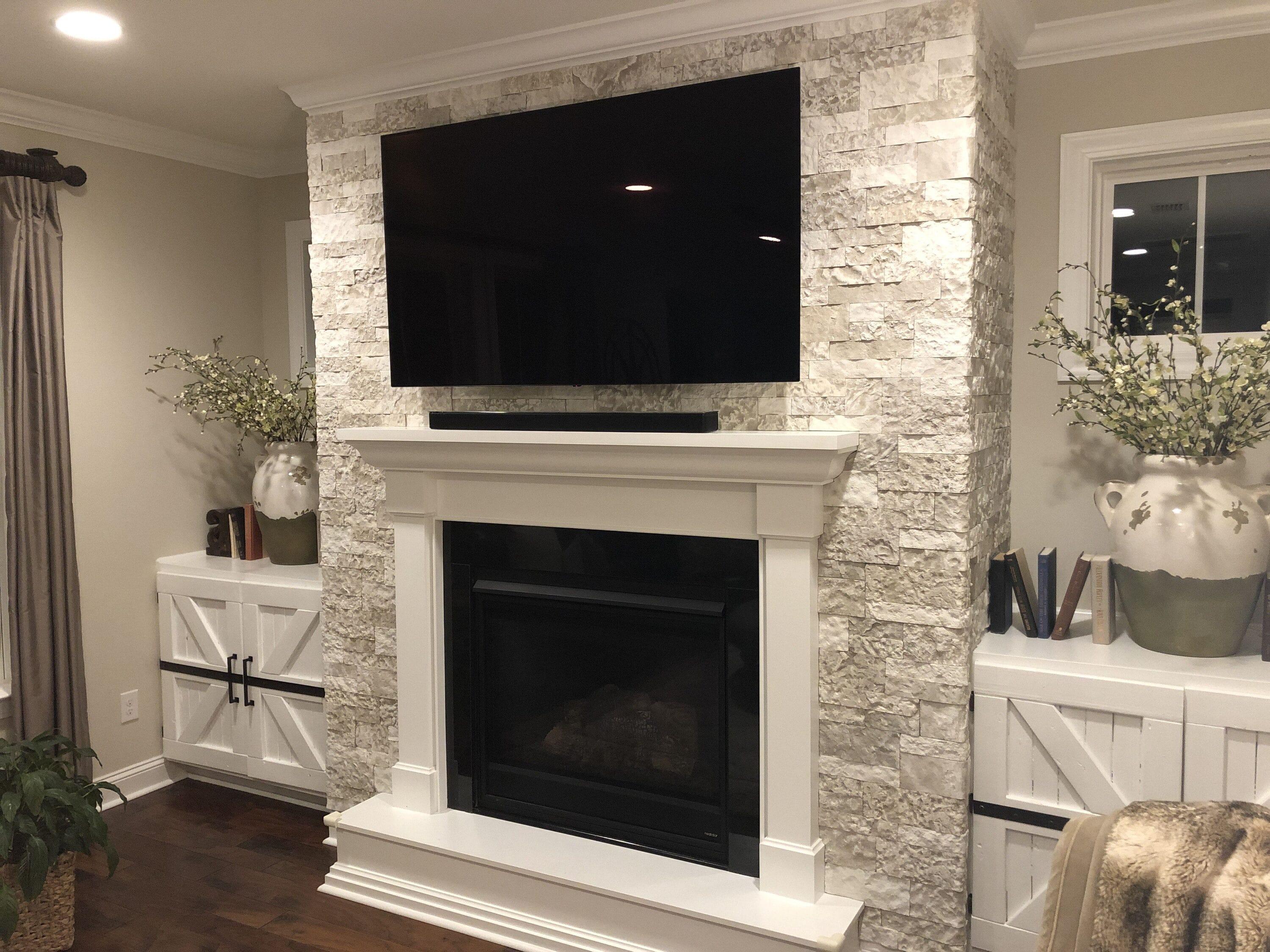 AirStone Primary Stones: Birch Bluff Color Blend, Manufactured Stone Wall Covering, Indoor & Outdoor Home Décor