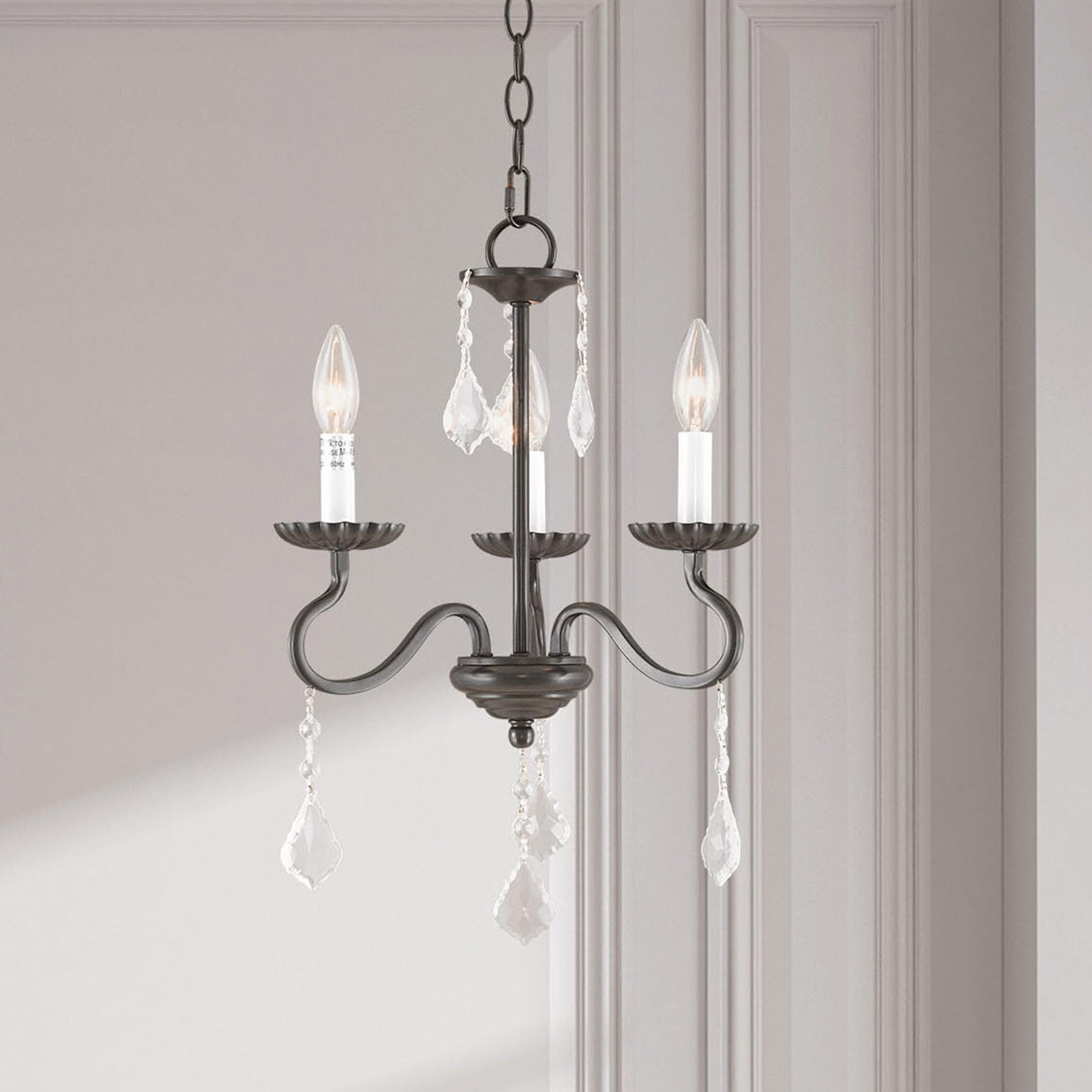 Livex Lighting - Callisto - 3 Light Mini Chandelier in Traditional Style - 14