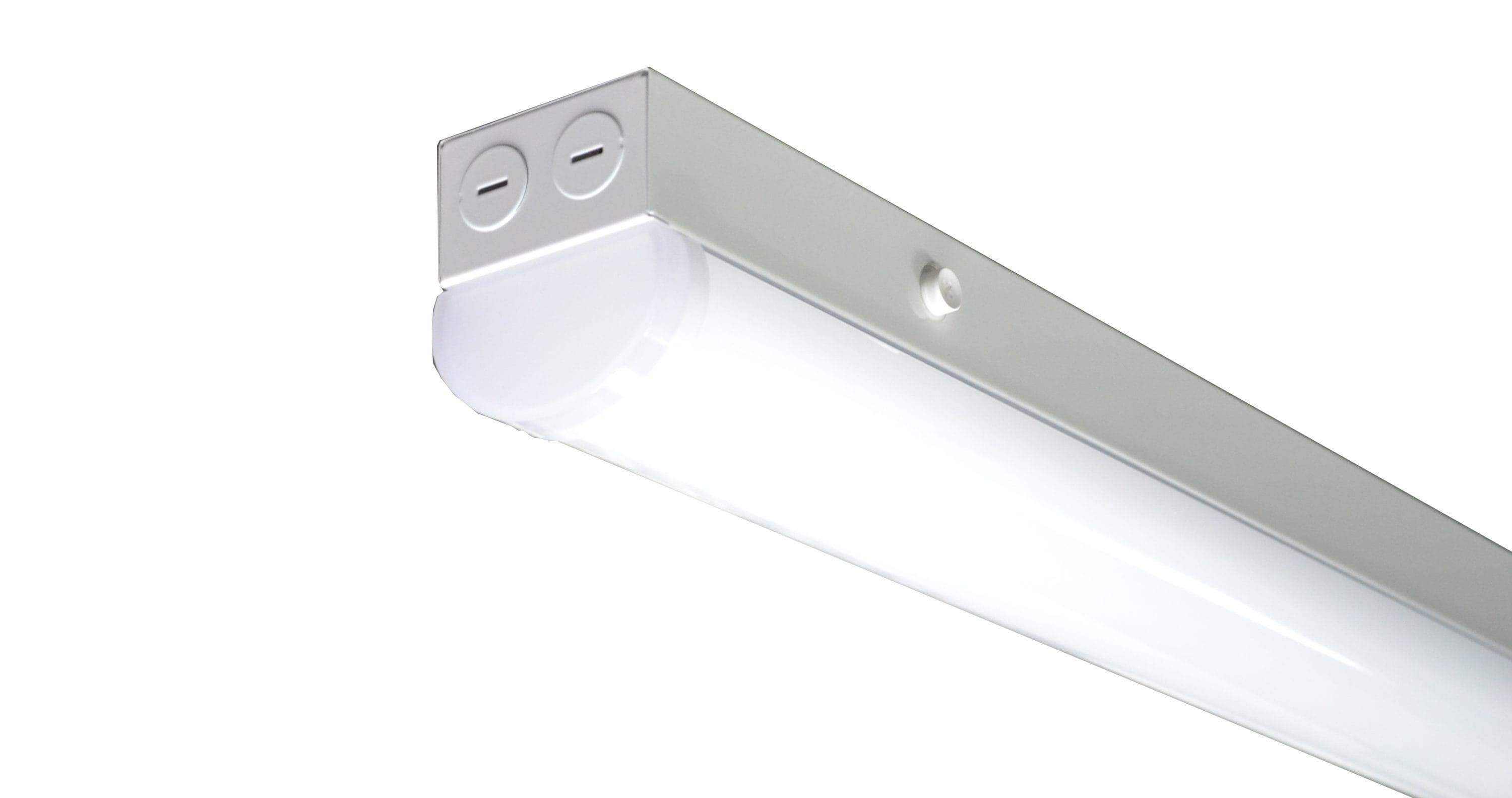 RAB SR4 4 ft. LED Strip Fixture, Field Adjustable Power and Color Temperature, 3500K/4000K/5000K, 20/30/40W, 6174 Lumens, 0-10V Dimmable, 120-277V, Surface Mount