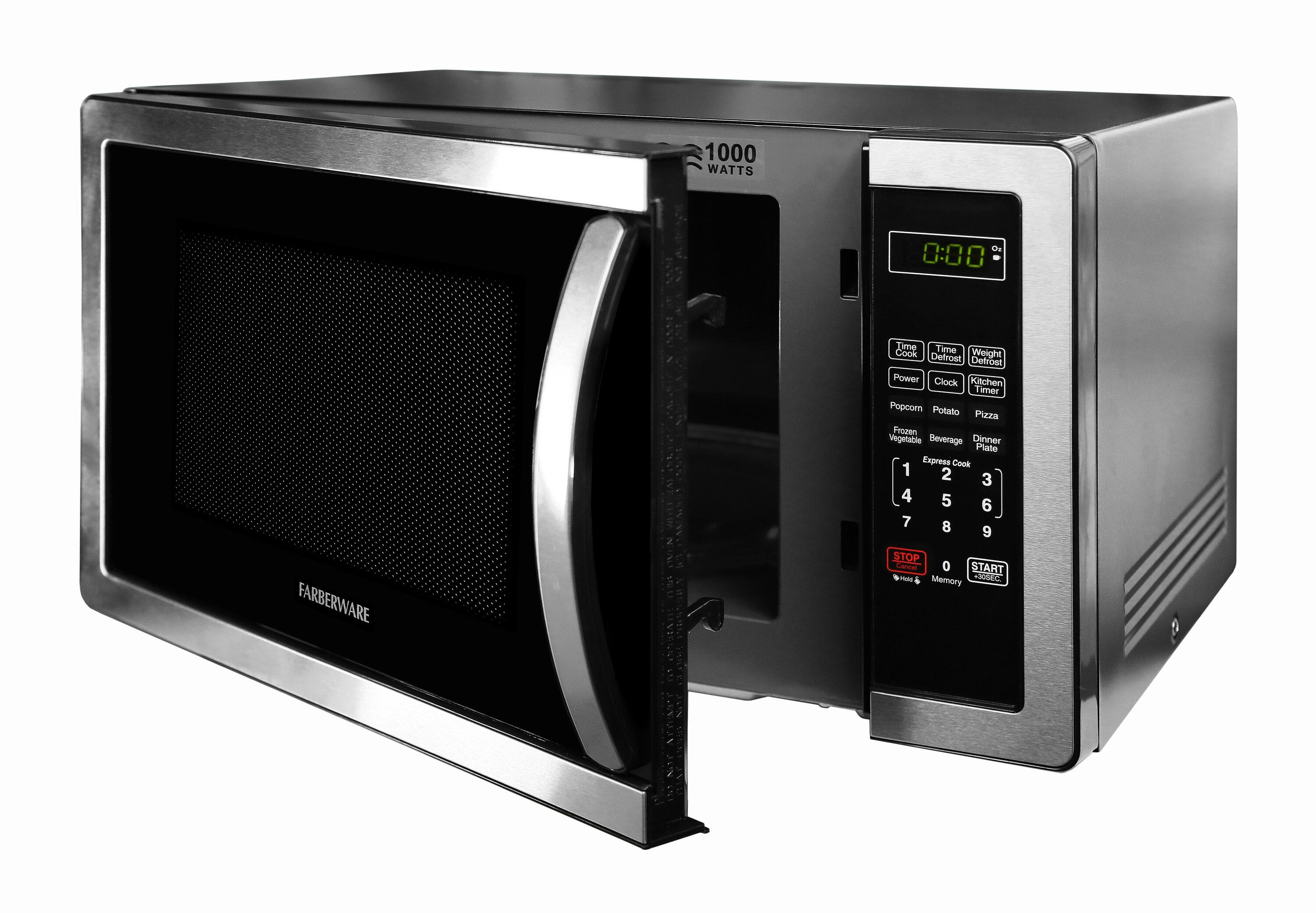 Farberware Classic Countertop Microwave Oven, 1.1 Cubic Feet cu. ft., 1000 watts, with Child Lock