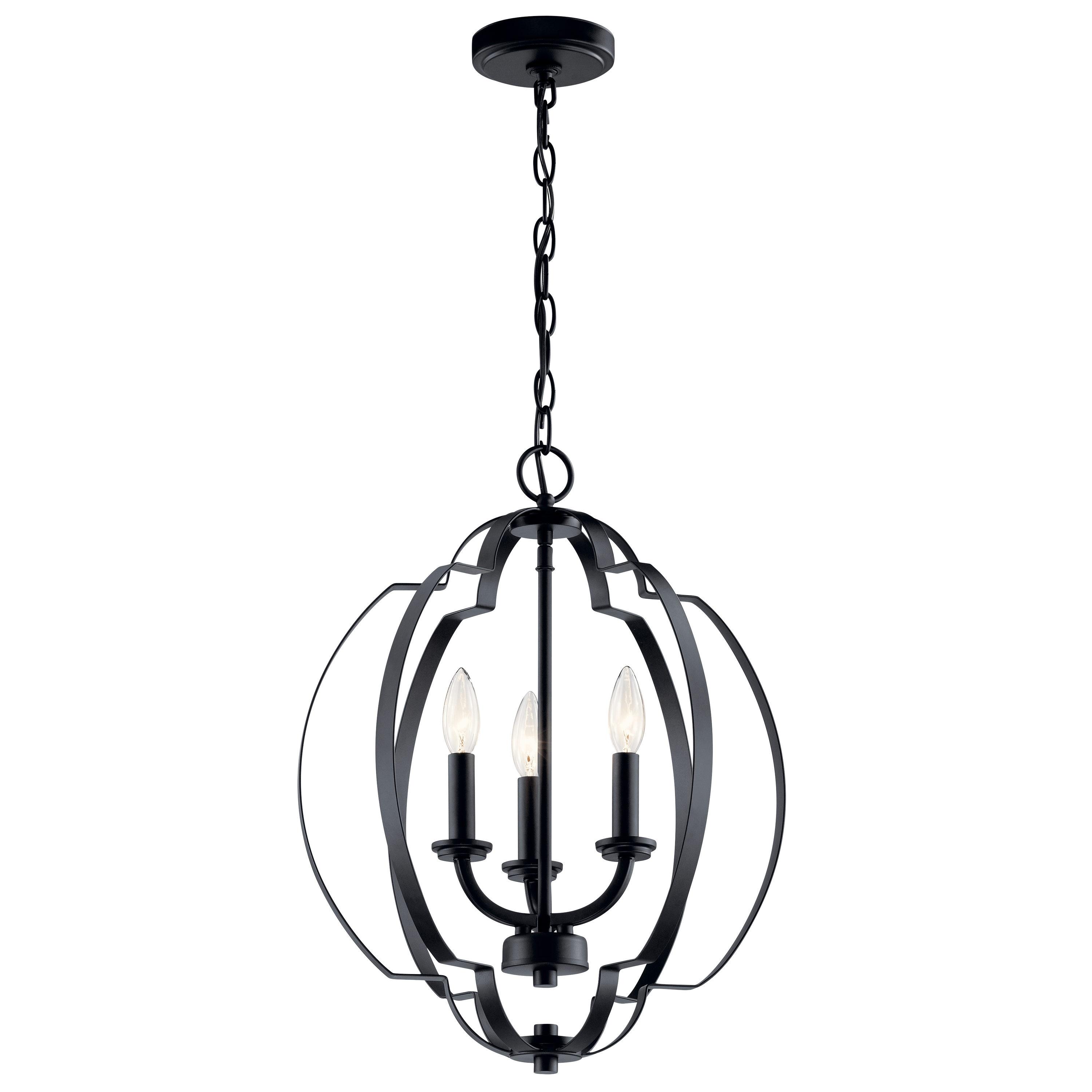 Kichler Lighting Voleta 3 - Light Pendant in  Black
