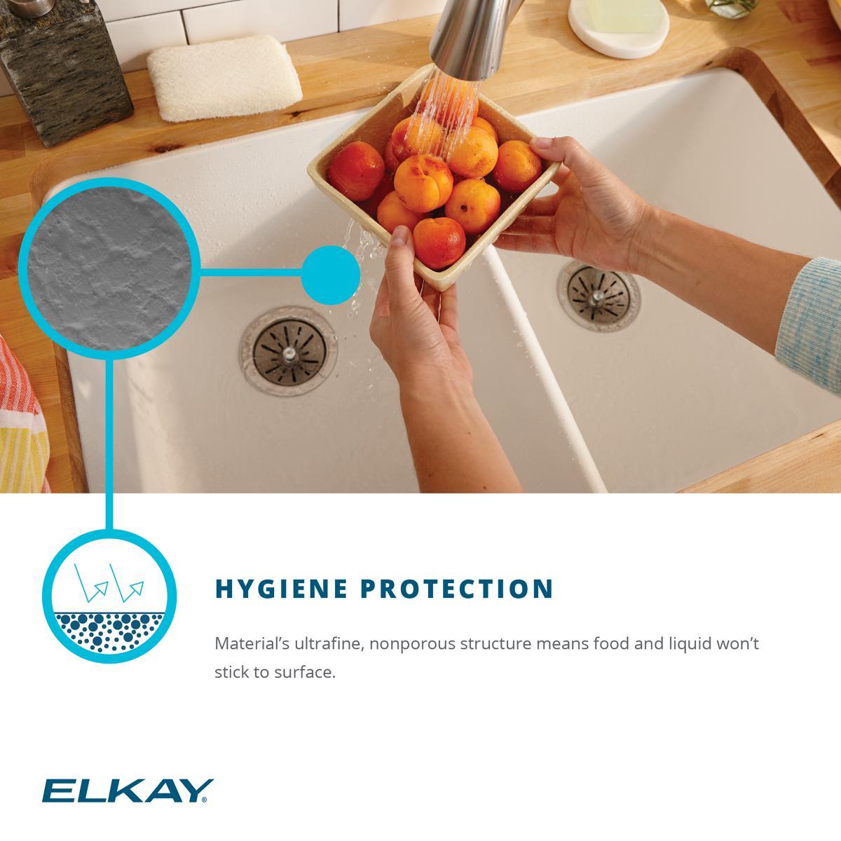 Elkay Quartz Classic 24-5/8" x 18-1/2" x 9-1/2" Single Bowl Undermount Sink, Graphite