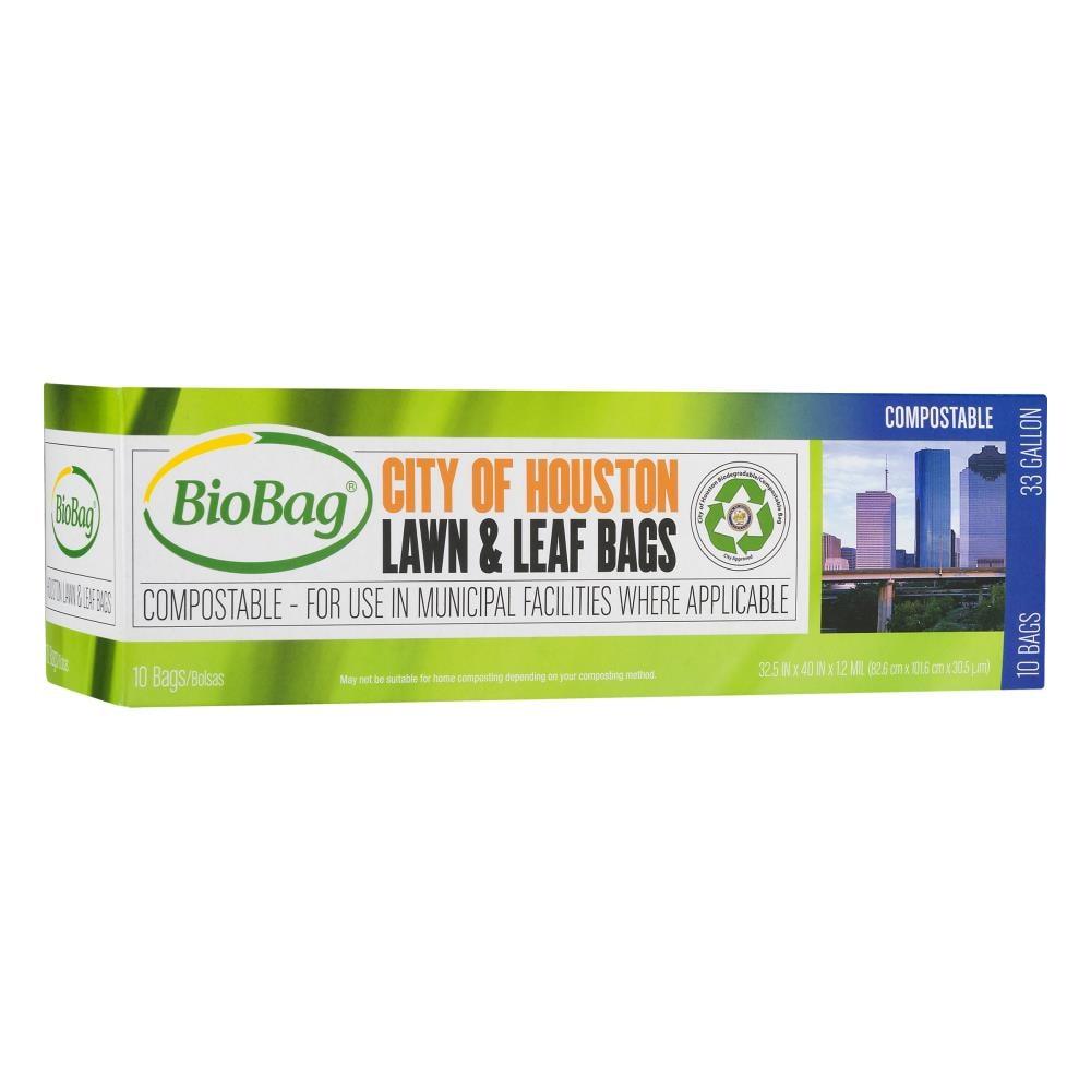 BioBag Compostable Lawn & Leaf Trash Bags - 33gal/10ct