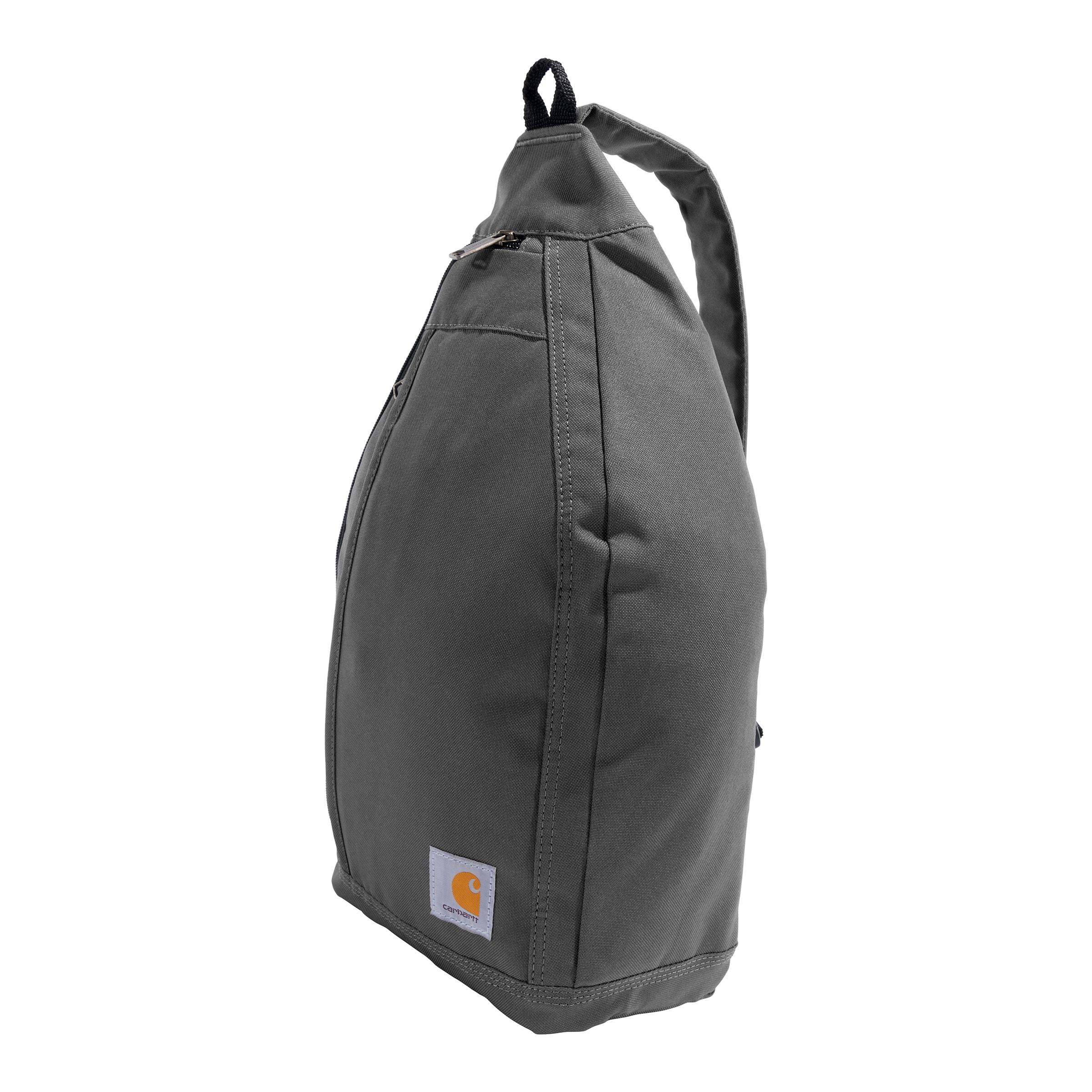 Gravel Gray Polyester Men's Shoulder Bag with Adjustable Strap