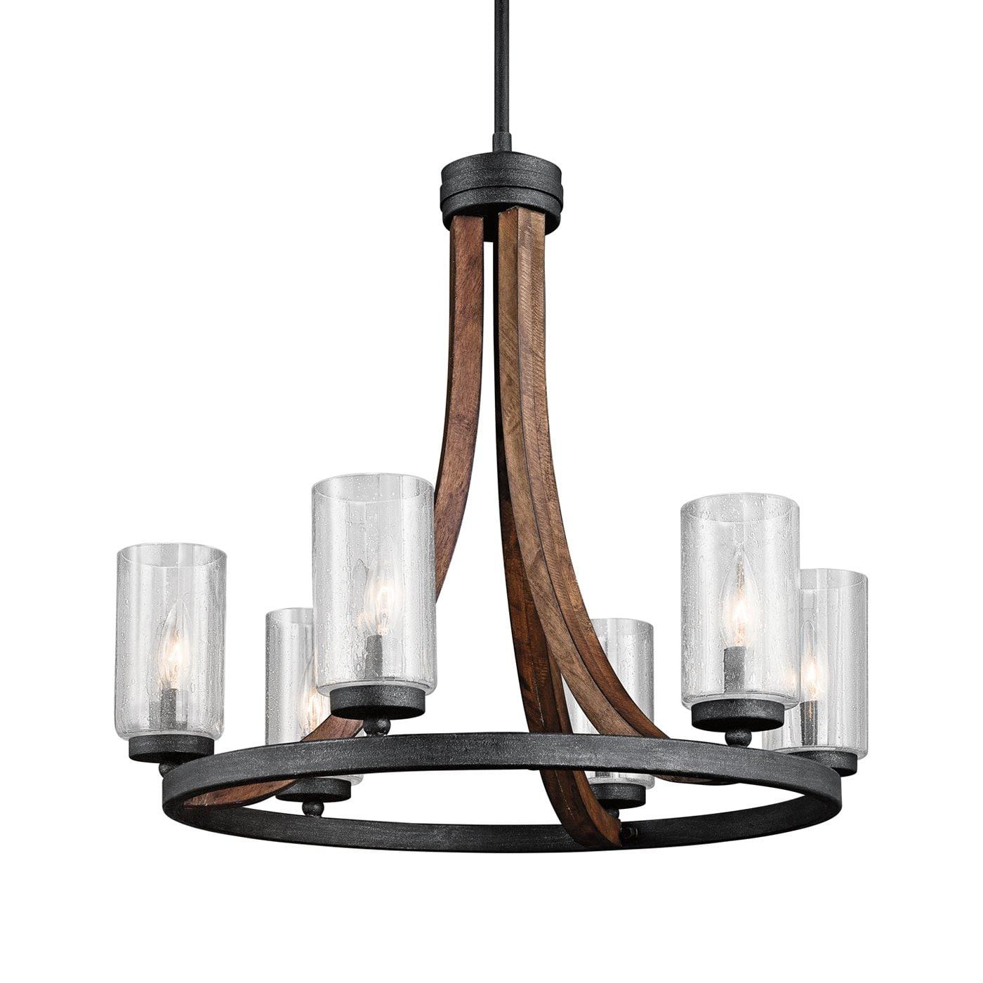 Kichler Lighting Grand Bank 6 - Light Chandelier in  Auburn Stained