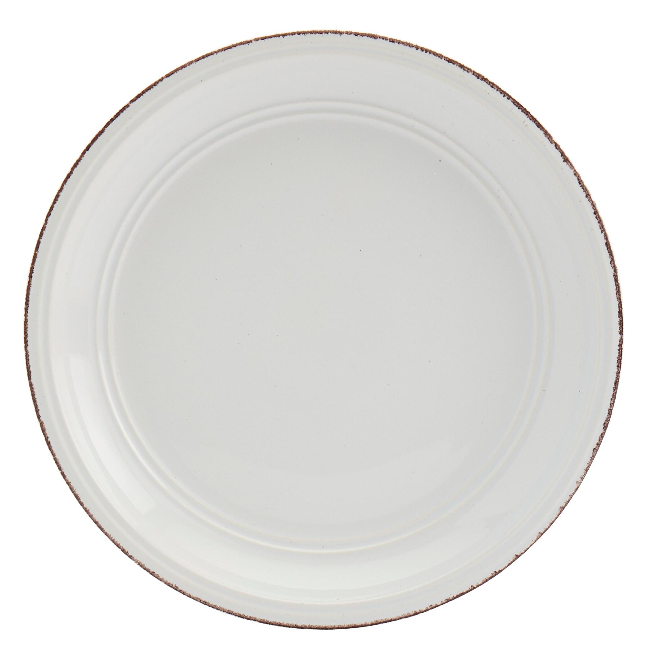 Tabletops Gallery 12 Piece White Farmhouse Dinnerware Set, Service for 4