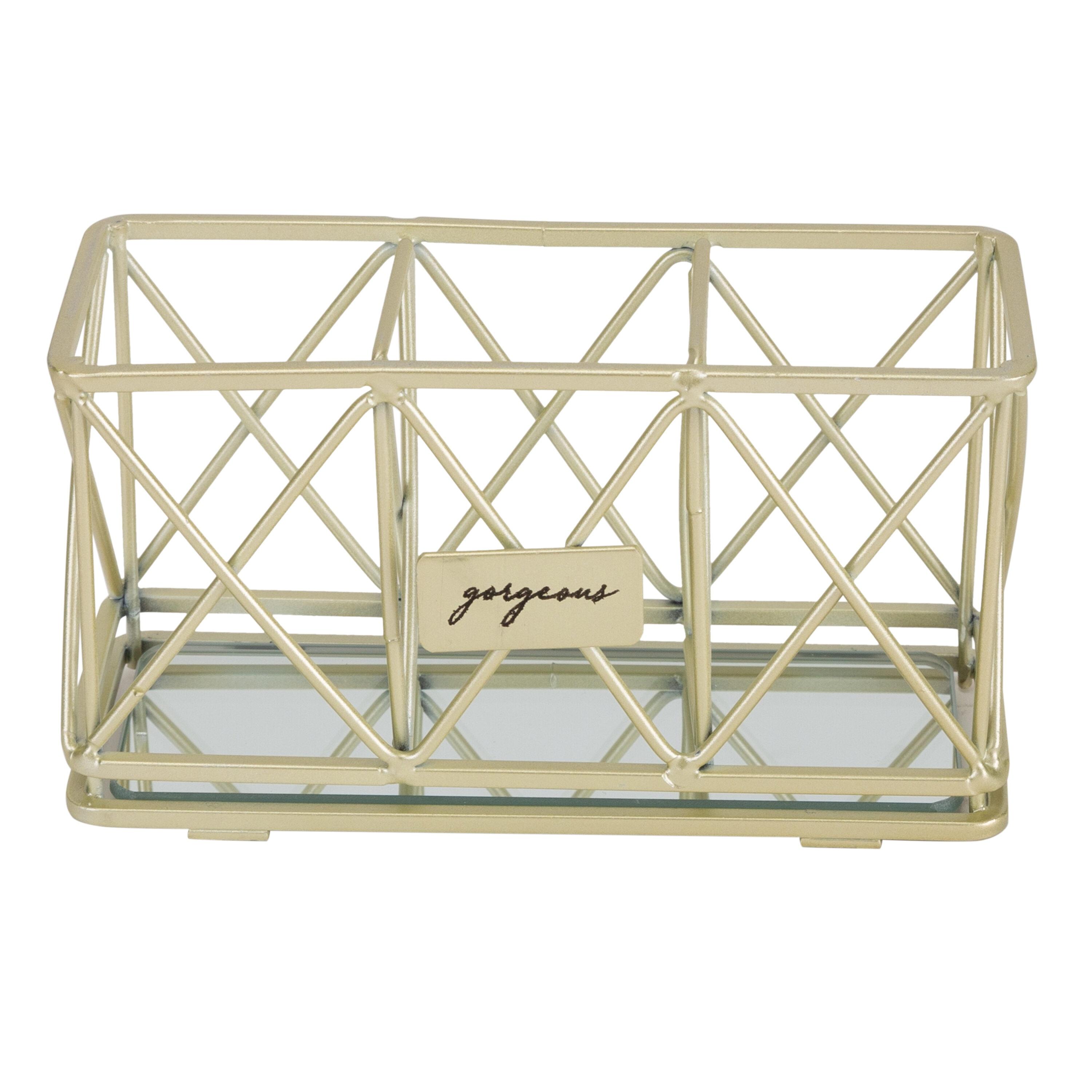 Home Details Metal Makeup Organizer