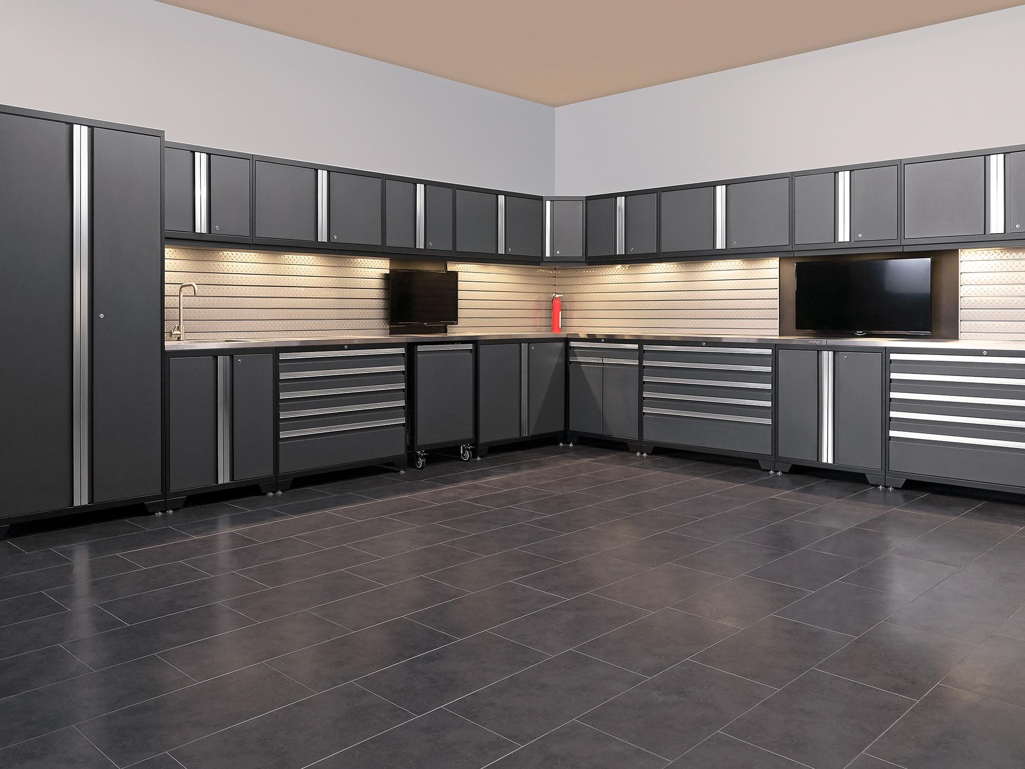 NewAge Products Stone Composite Luxury Vinyl Tile 600 Sqft Flooring Bundle (12" W x 23" L x 0.37" H), Slate