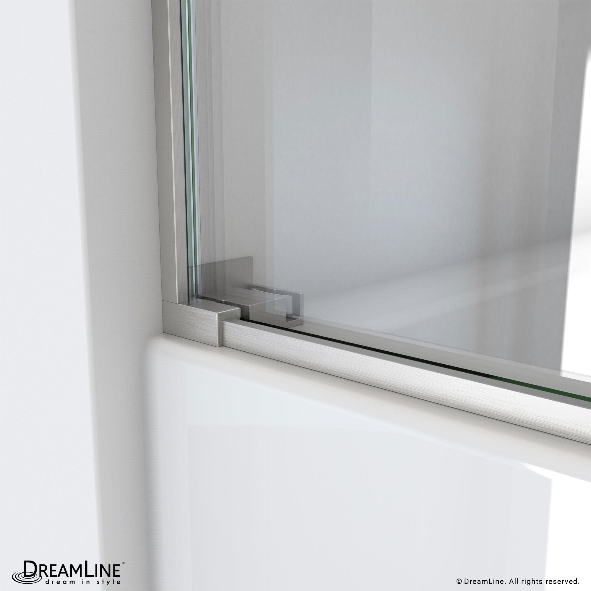 Essence 56" W x 60" H Reversible Frameless Tub Door with ClearMax™ Technology