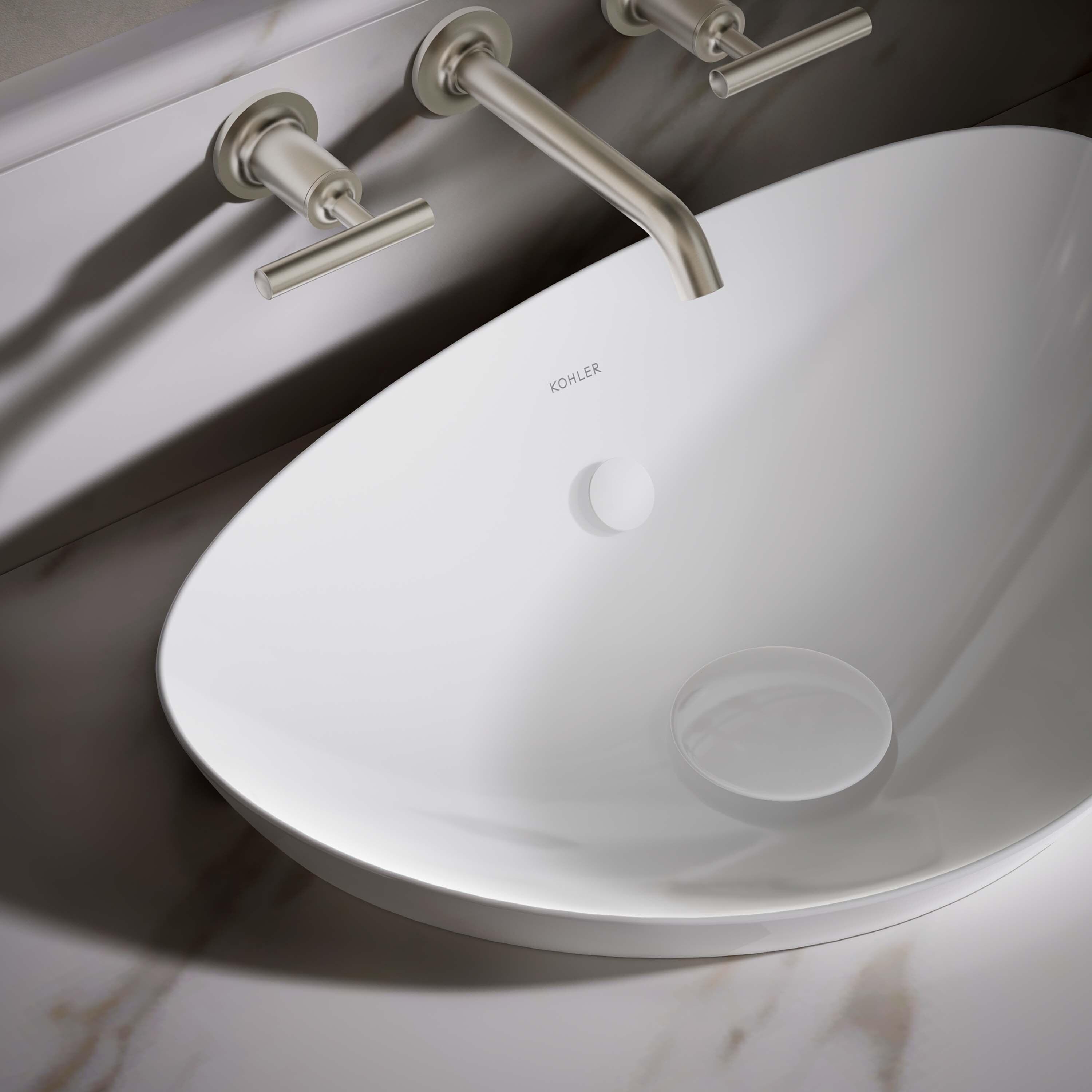 Veil® Ceramic Specialty Vessel Bathroom Sink with Overflow