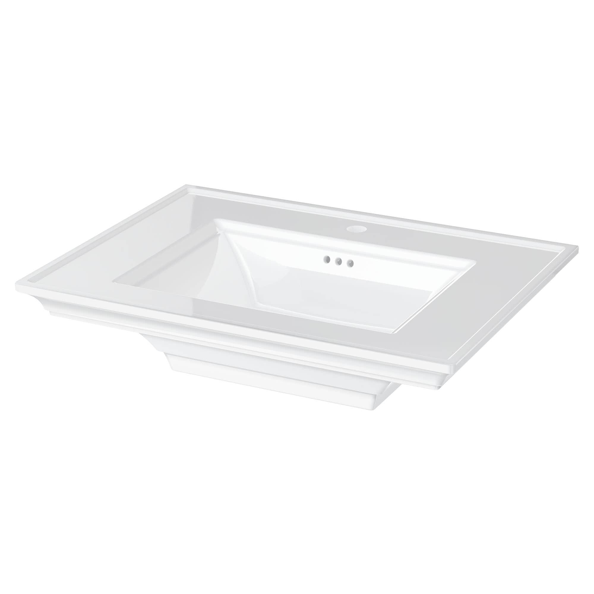 American Standard Town Square S 22.5'' Ceramic Rectangular Bathroom Sink with Overflow
