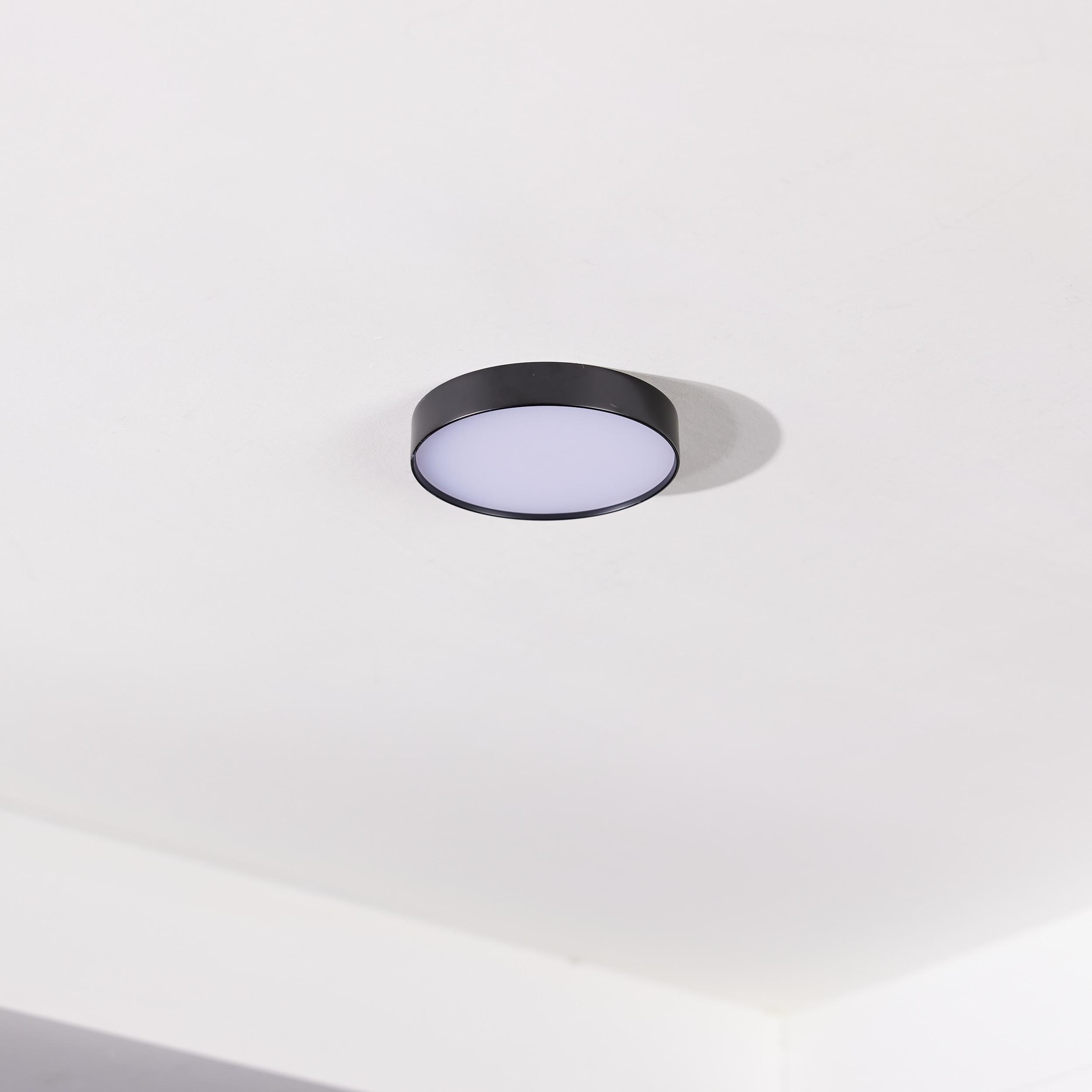 Maxim 57660Wt Trim 5" Wide Integrated Led Flush Mount Ceiling Fixture - Black