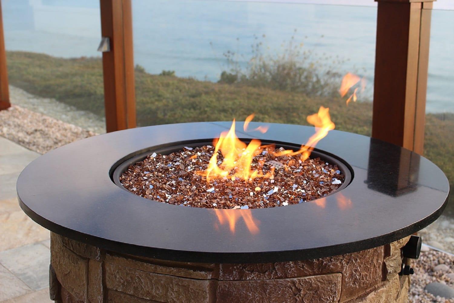AZ Patio Heaters RFGLASS-COP Reflective Fire Pit Glass, Copper