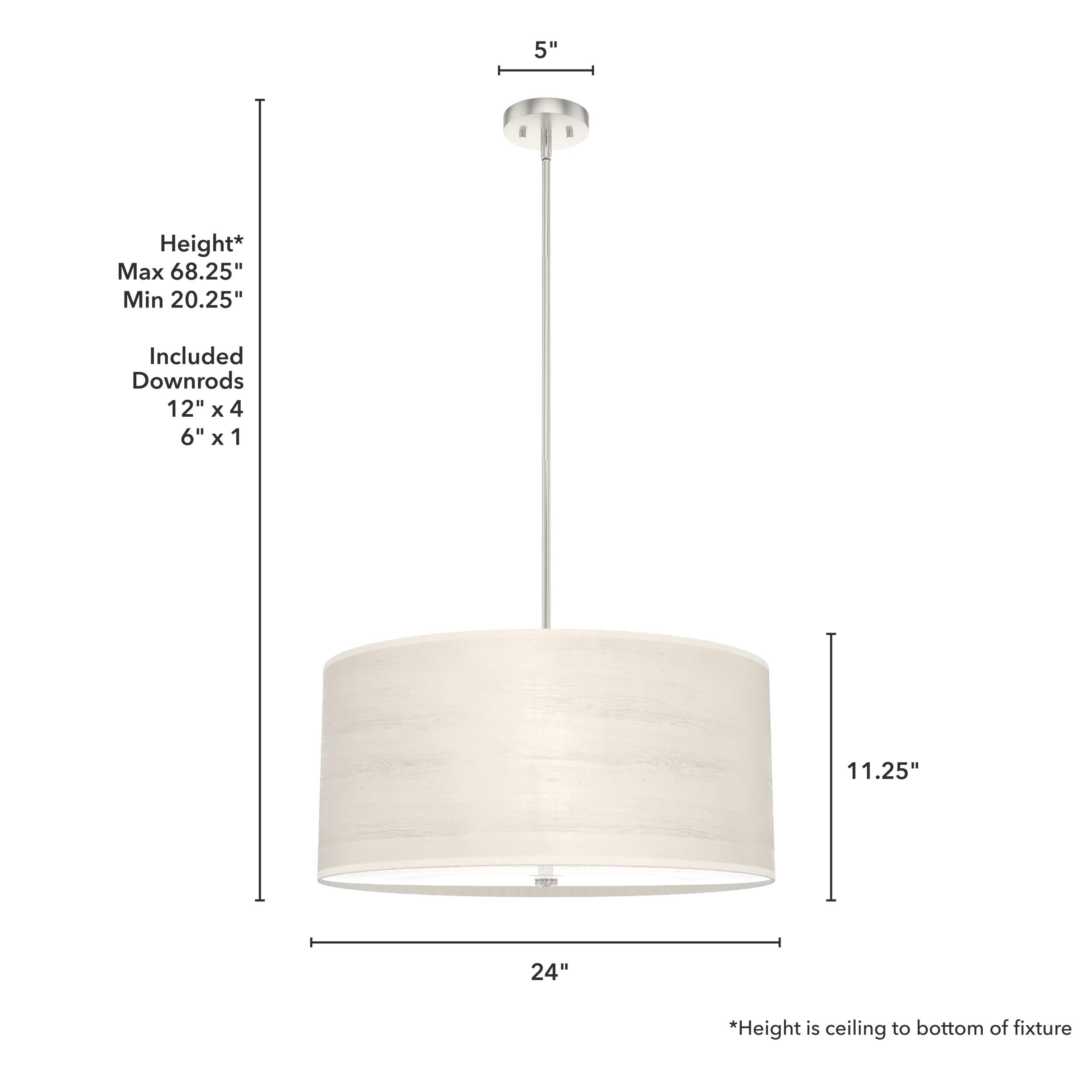 Solhaven 4 - Light Shaded Drum Pendant