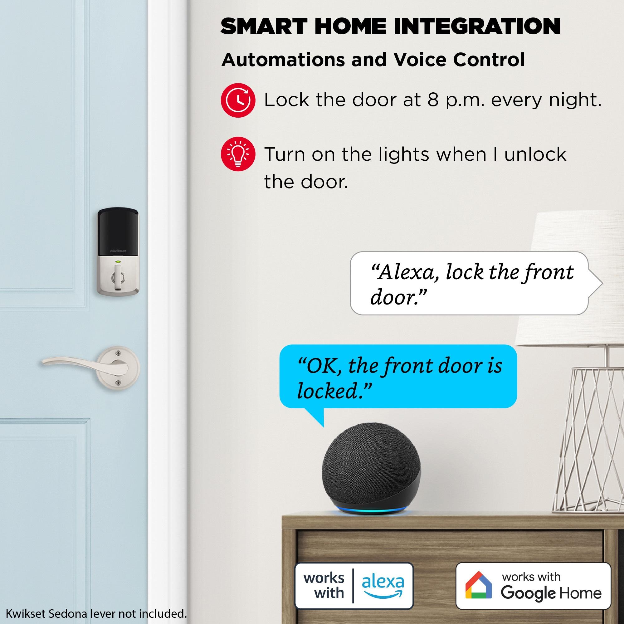Kwikset 938WIFIKYPD15SMTTPRRCALFD Halo Wi-Fi Smart Lock Keypad Single Cylinder Deadbolt with Smartkey Security