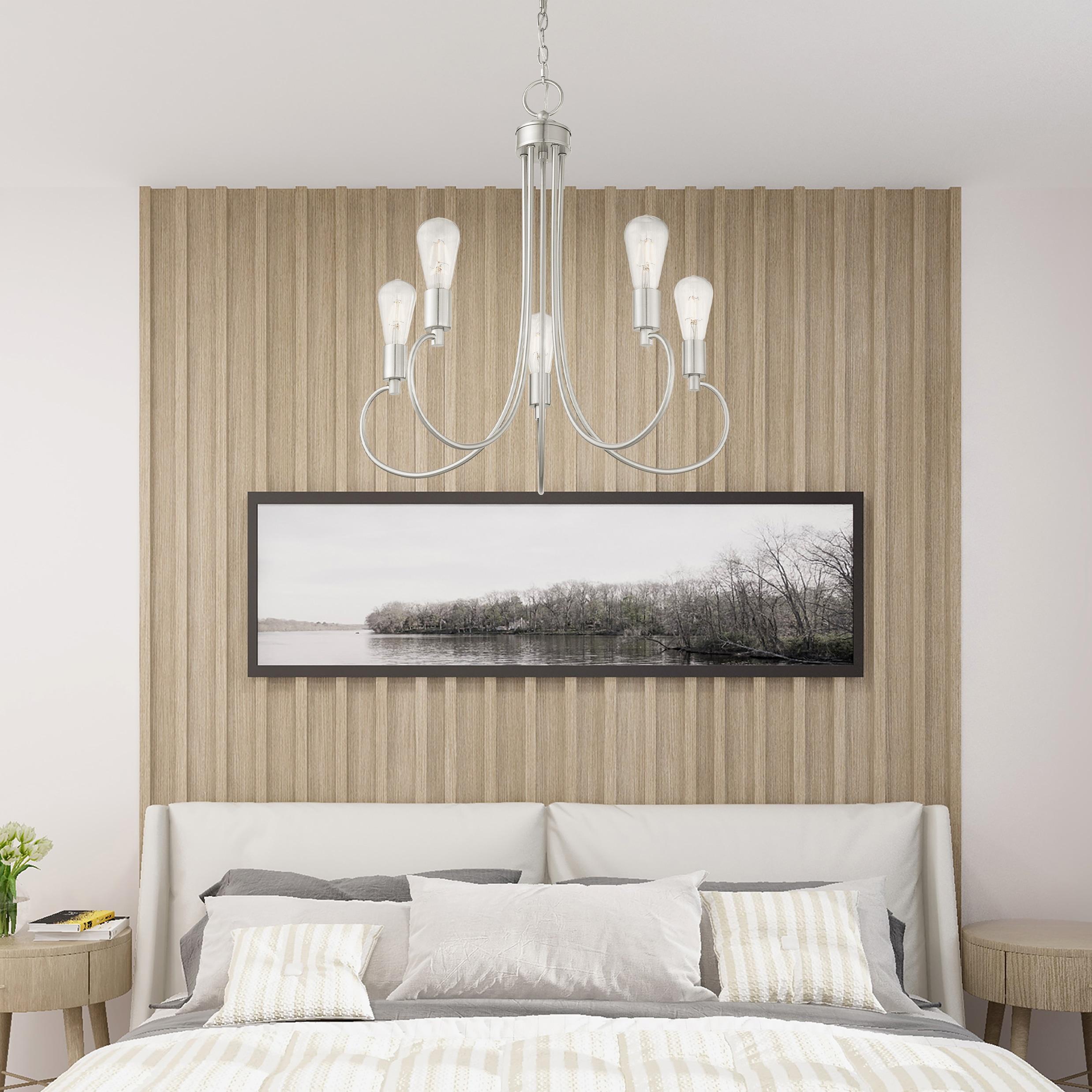 Livex Lighting Bari 5 - Light Chandelier in  Brushed Nickel