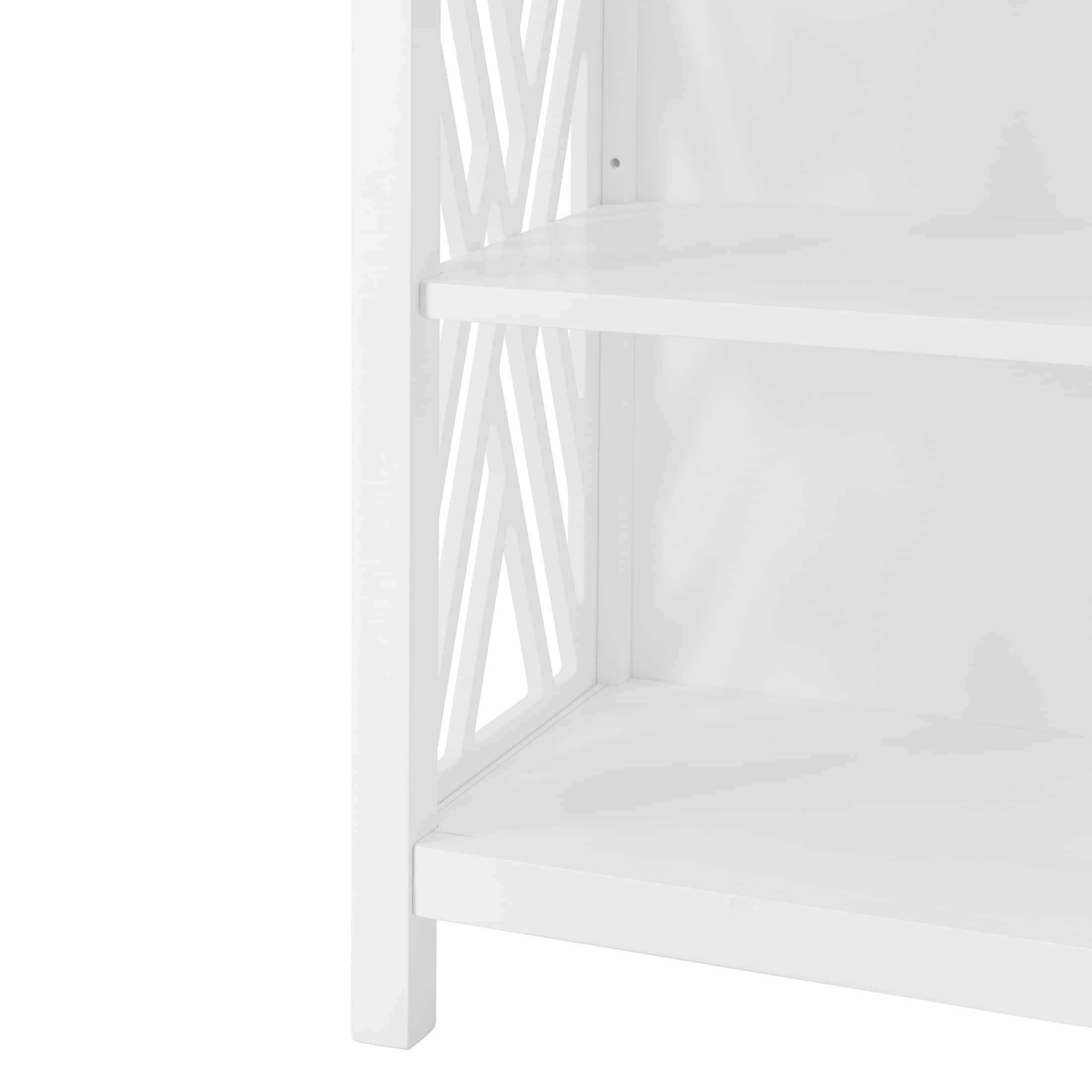 Alaterre Furniture 16"x48" Coventry Bath Storage Shelf White