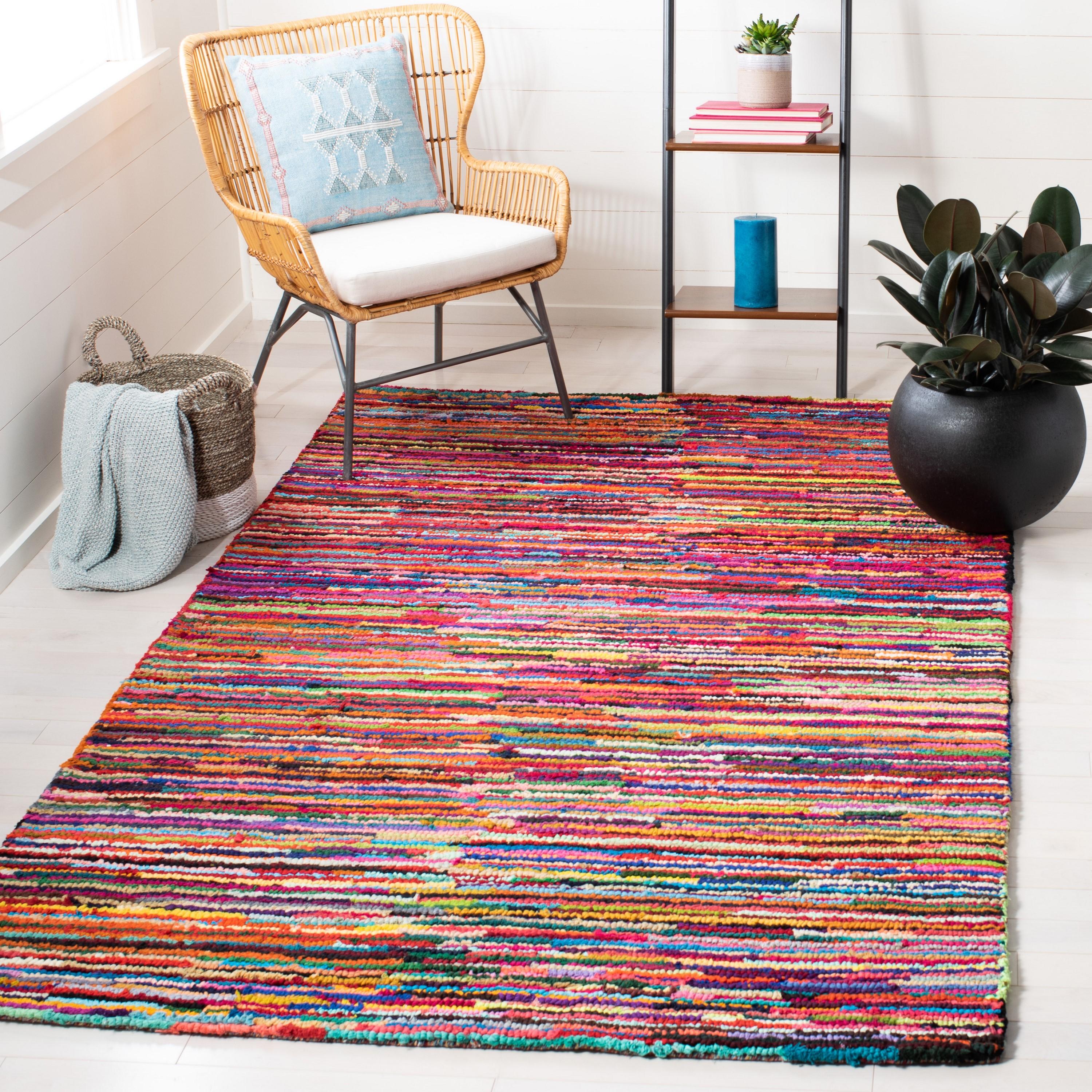 Nantucket NAN142 Hand Tufted Indoor Accent Rug - Pink/Multi - 2'x3' - Safavieh.