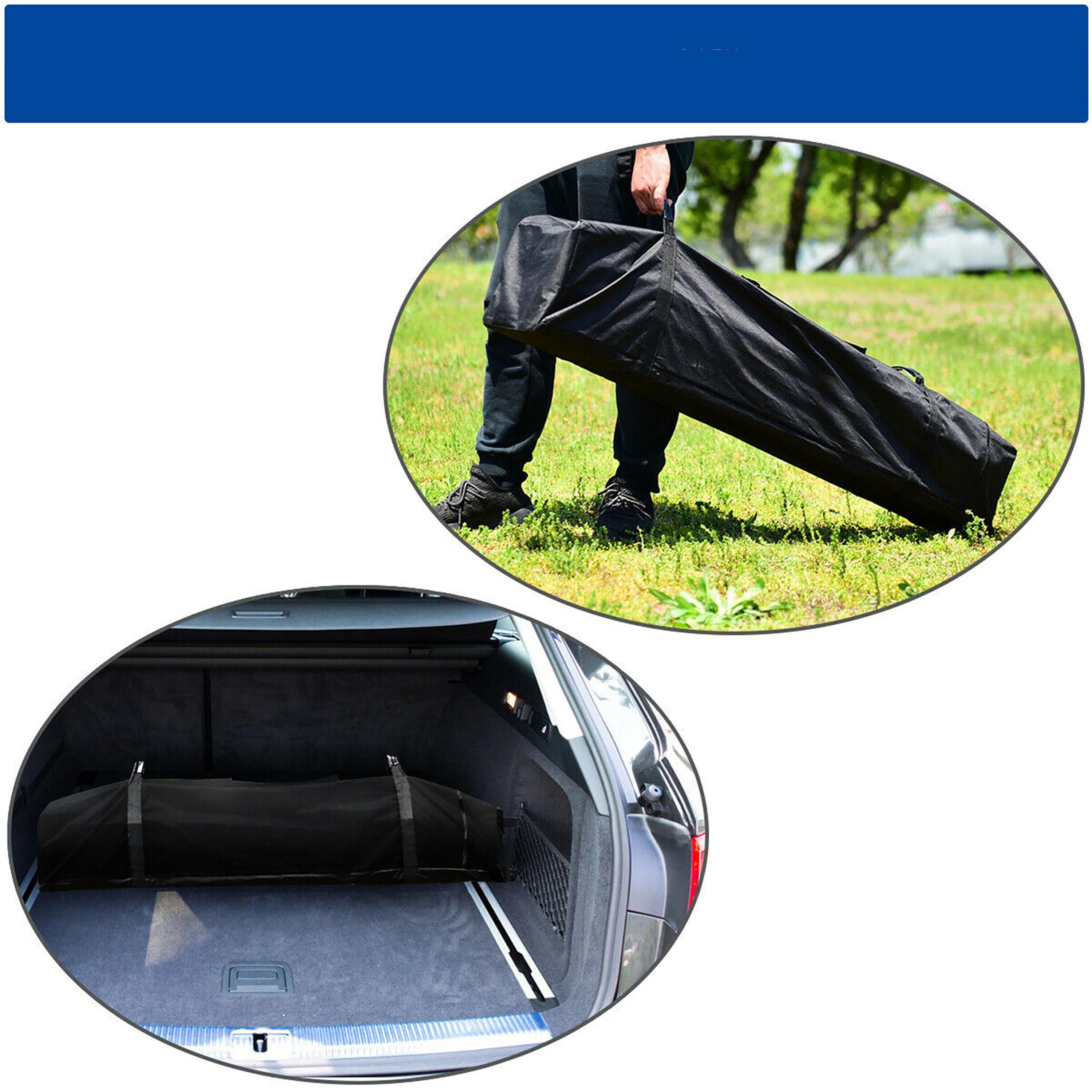 Costway 8x8 FT Pop up Canopy Tent Shelter Wheeled Carry Bag 4 Canopy Sand Bag Blue