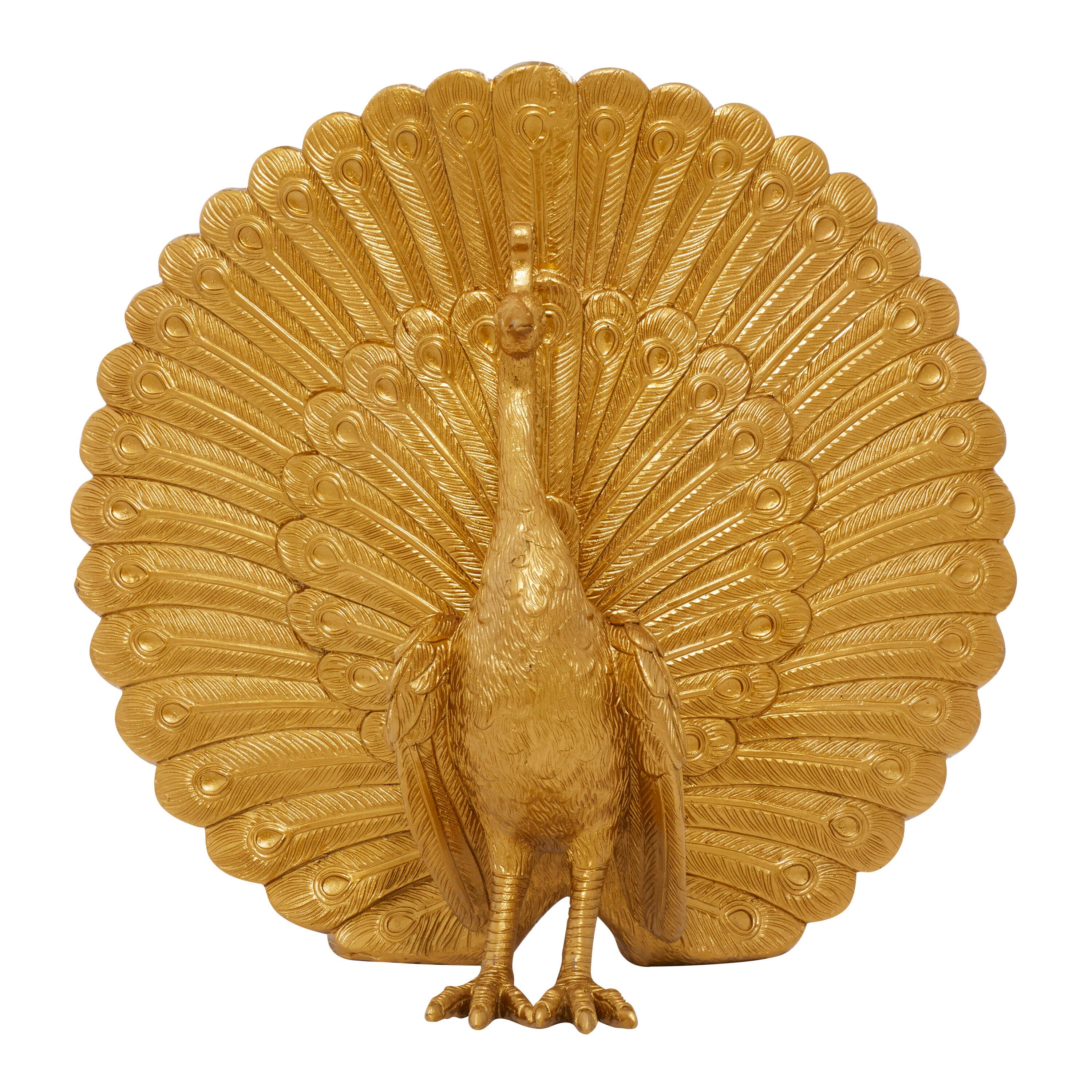 DecMode Gold Polystone Glam Sculpture