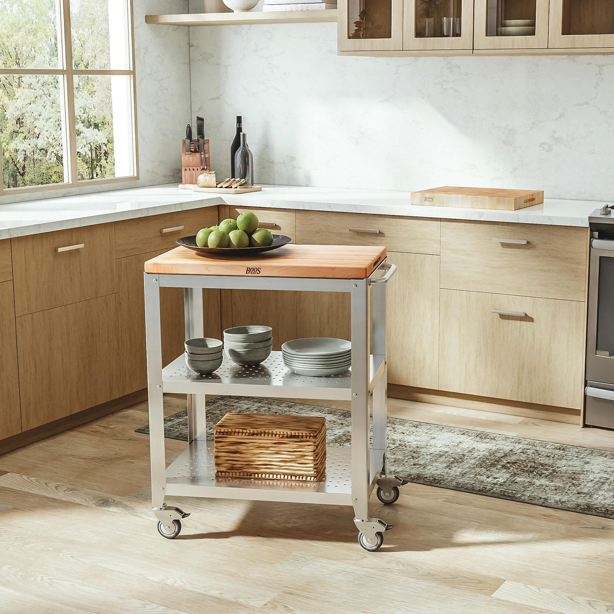 John Boos Cucina John Boos BBQ Collection Reversible Wood Cutting Board w/Juice Groove, Maple