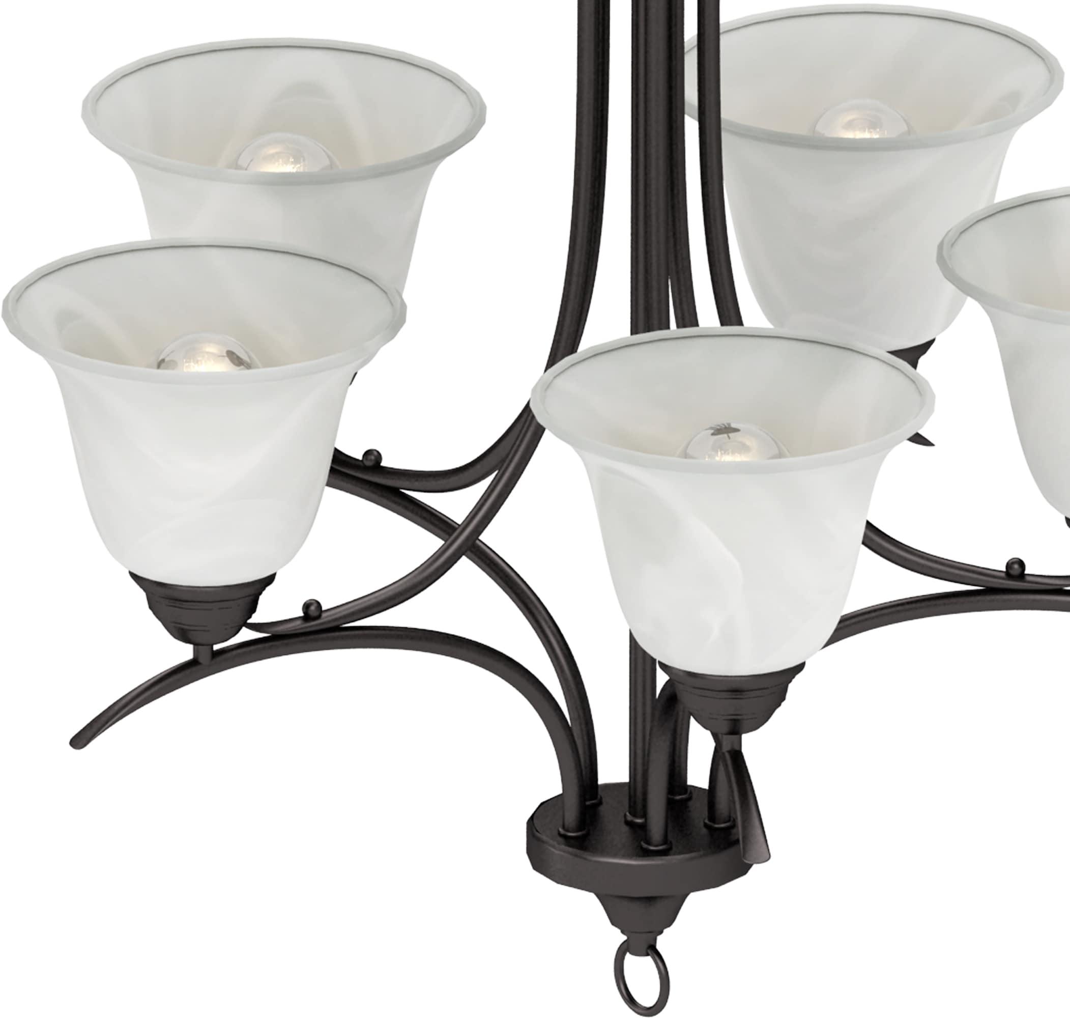 V5475-79 Trinidad 5-Light Chandelier, Antique , 23.75" x 23.75" x 24.5"