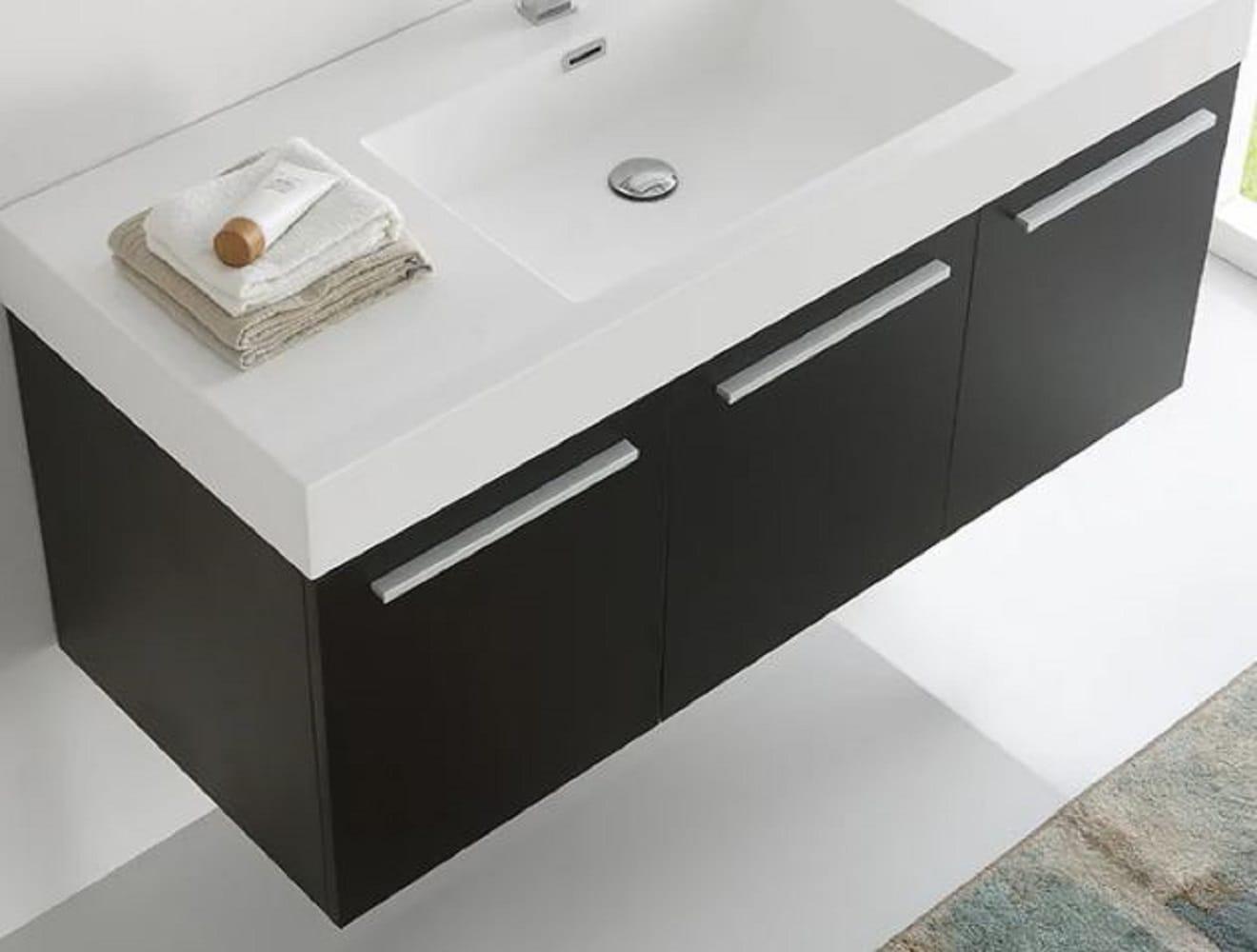 Fresca Vista 47" Wall-Mounted Single Sink Bathroom Vanity Set