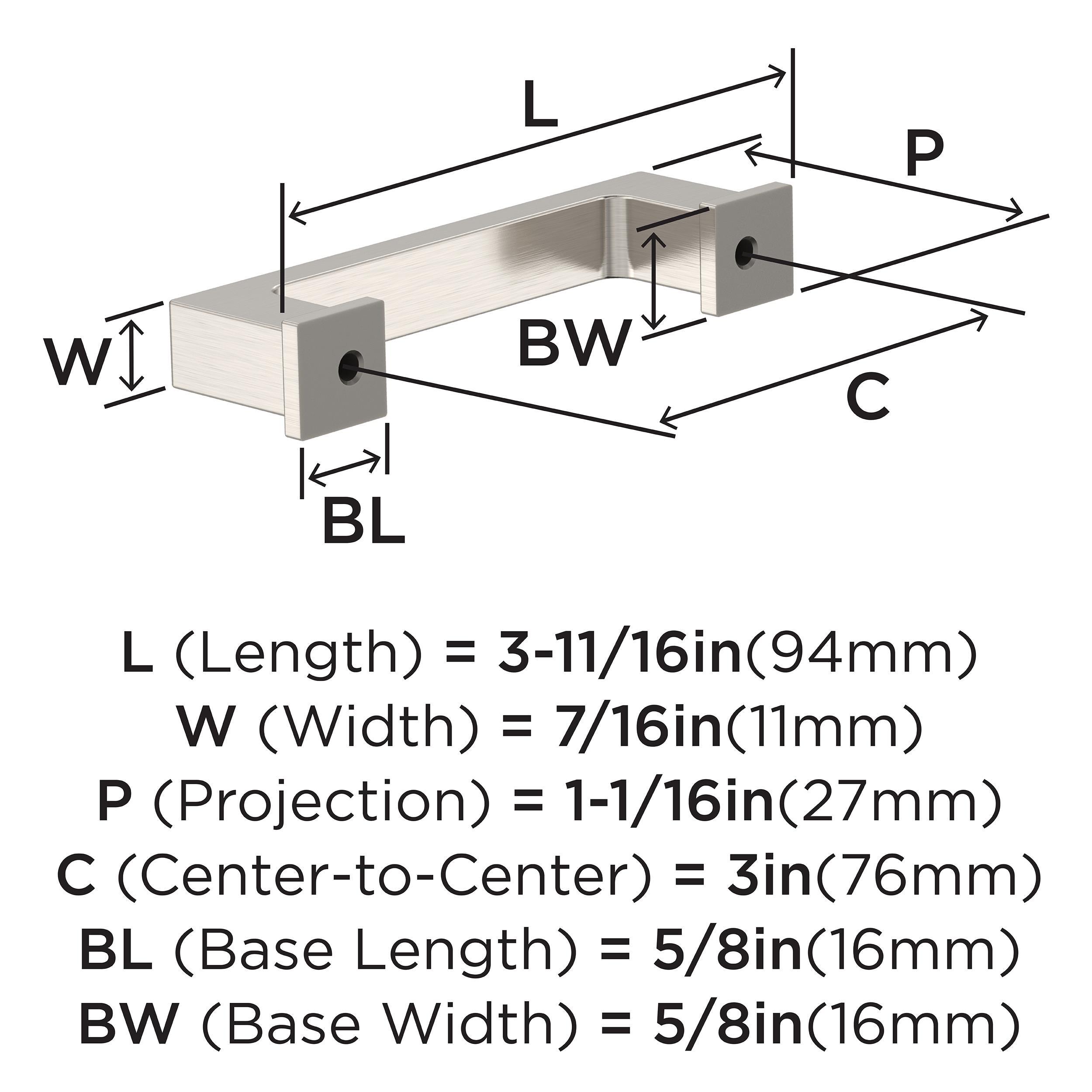 Bridgeport 3" Center Handle Pull Multipack