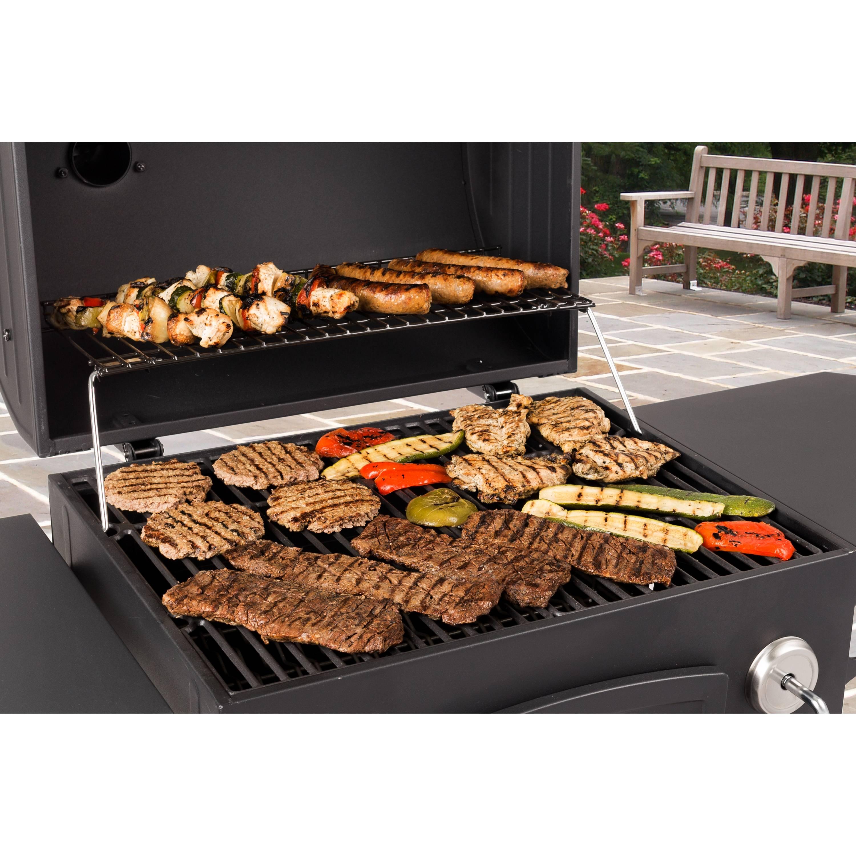 Dyna-Glo 50" Barrel Charcoal Grill with Side Shelves