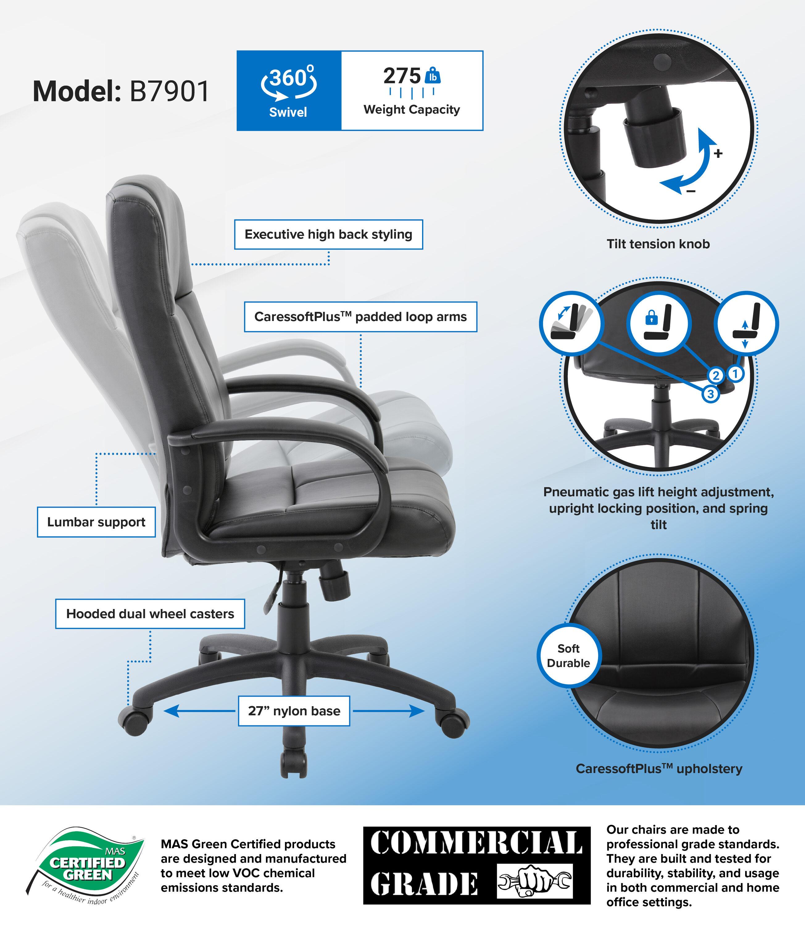Boss Office Products Vinyl Executive Chair