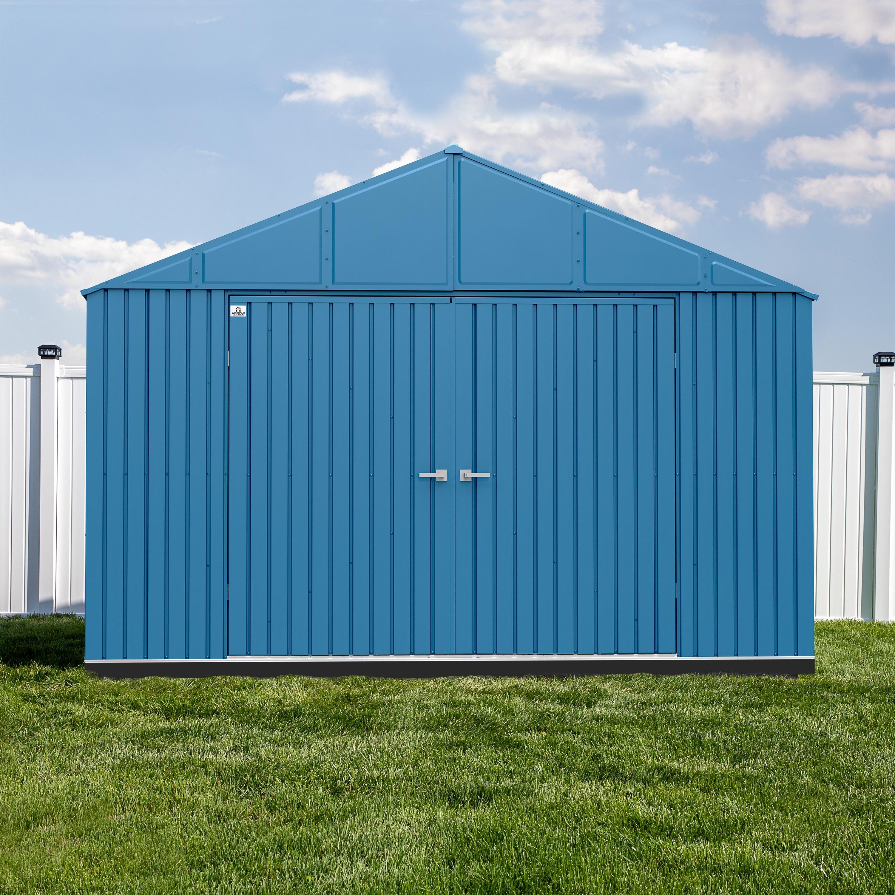 Arrow Elite 12 ft. W x 12 ft. D Galvalume Steel Storage Shed