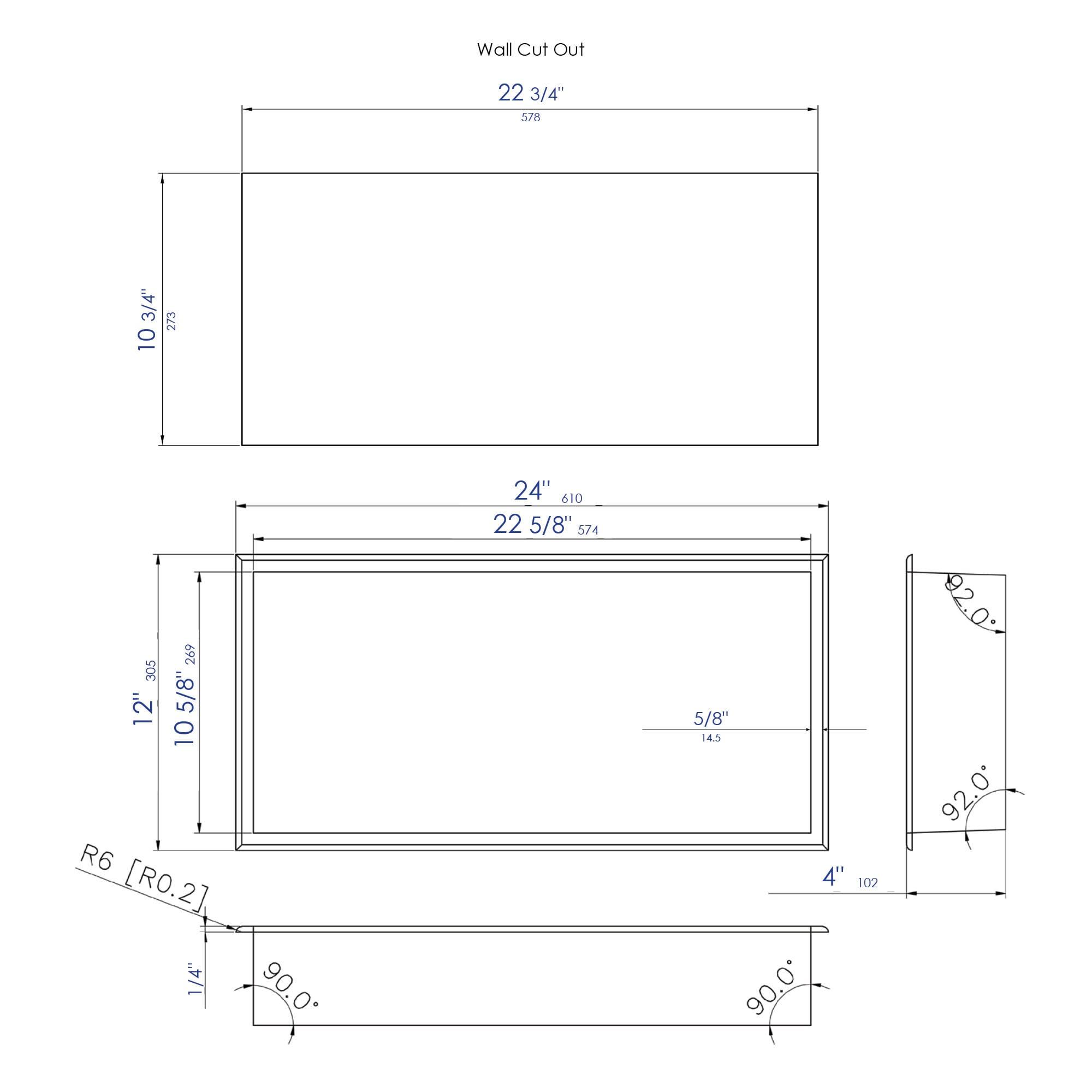 Adhesive Stainless Steel Shower Shelf