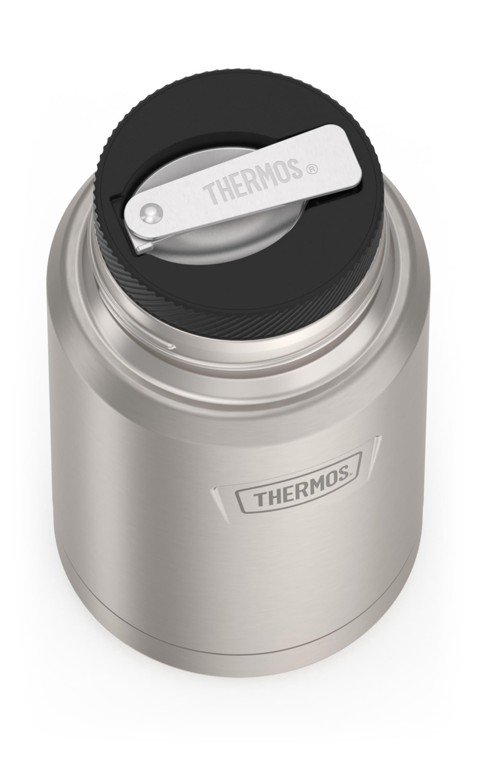 Thermos Stainless Steel Insulated Food Jar with Spoon, 24oz, Matte Stainless Steel