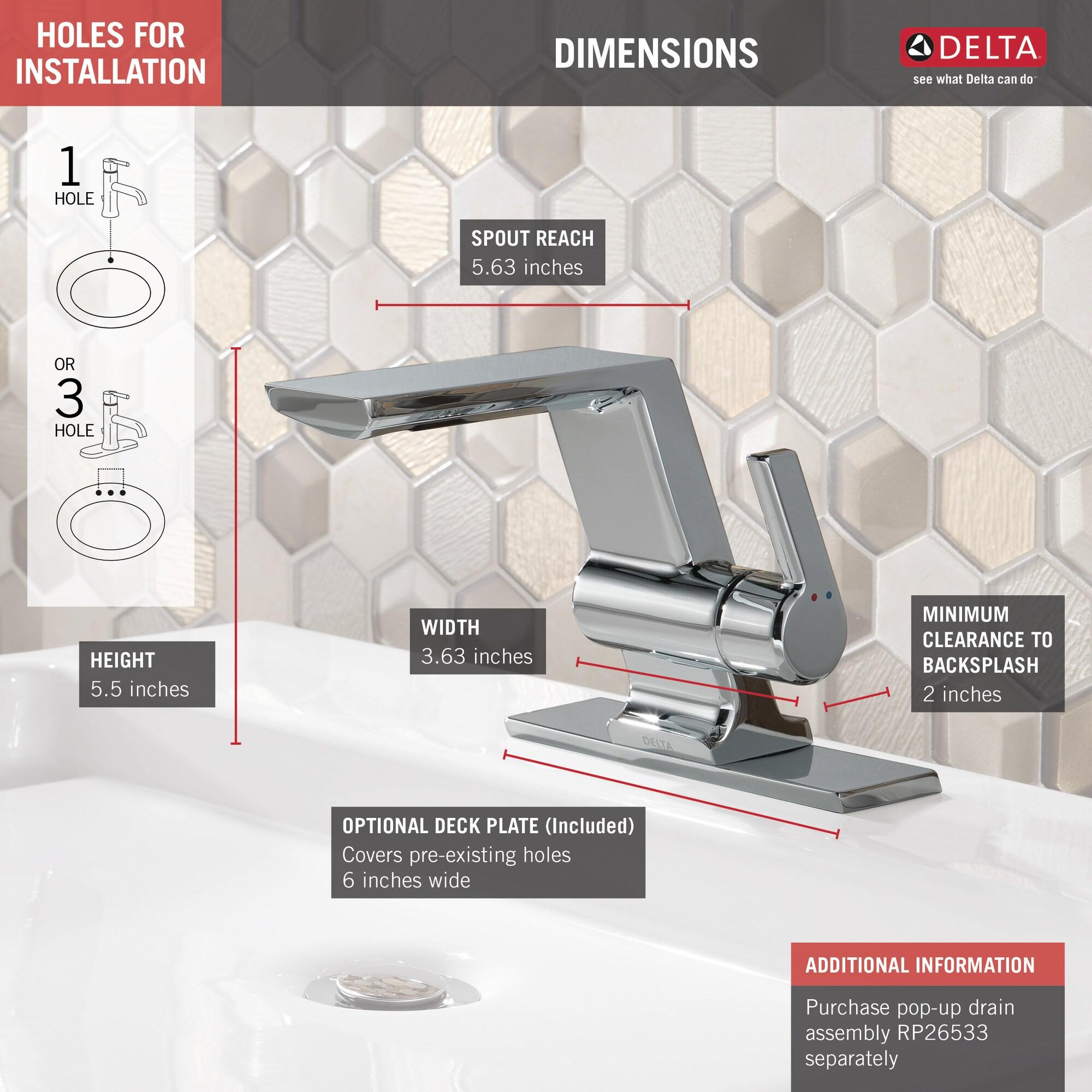 Pivotal Single Hole Bathroom Faucet