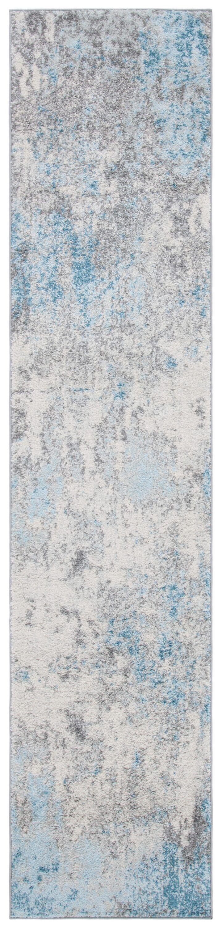Tulum TUL207 Power Loomed Runner Rug - Grey/Blue - 2'x9' - Safavieh.