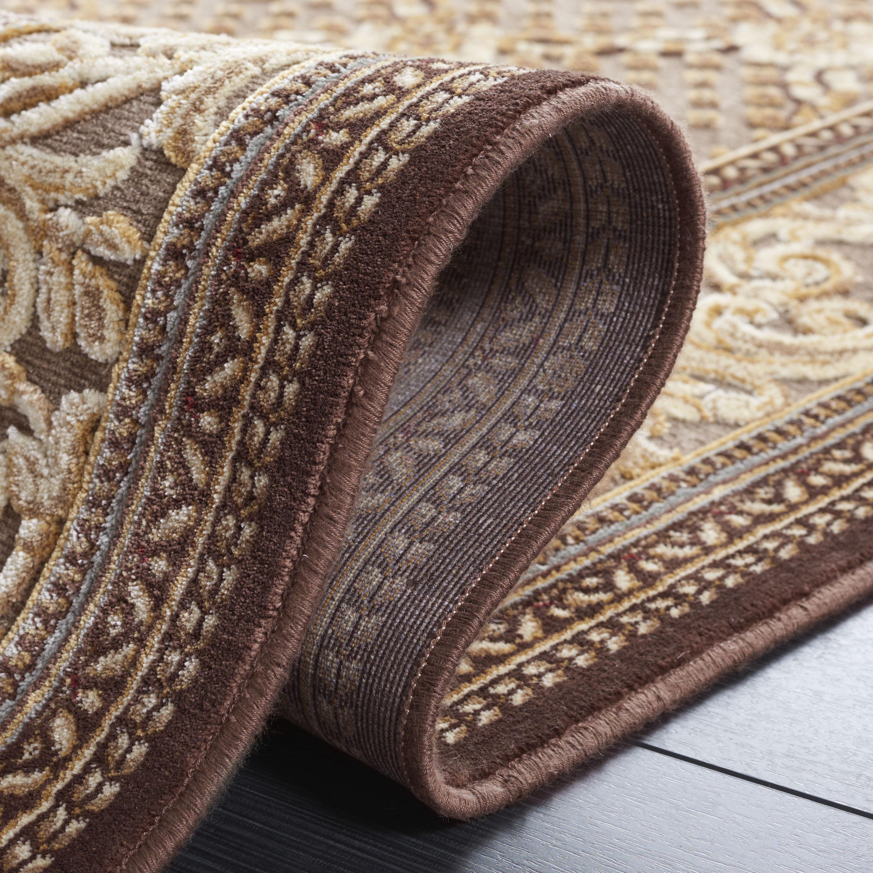 SAFAVIEH Paradise Jonette Geometric Floral Area Rug, Dark Brown, 8' x 11'2"