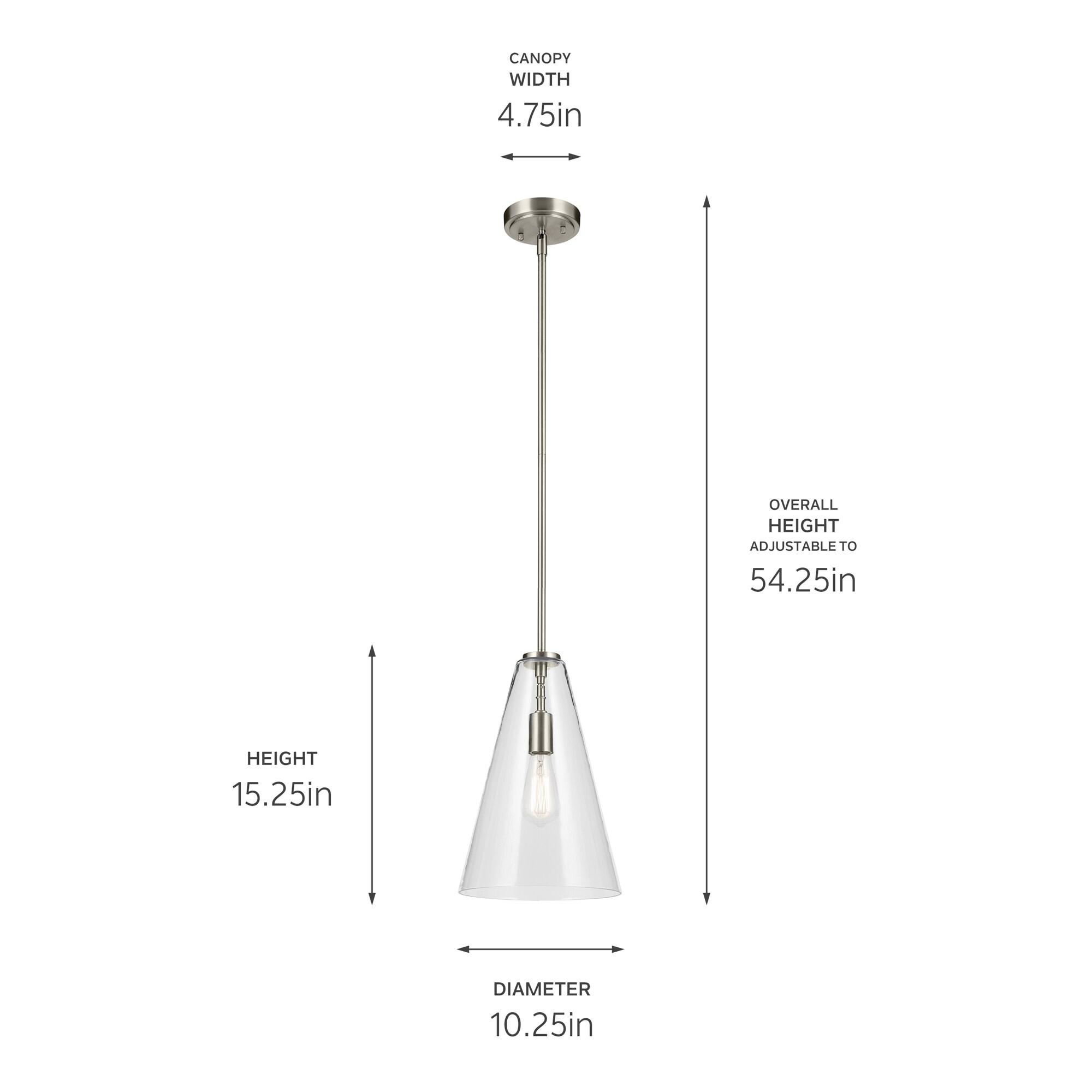 Kichler Lighting - Everly - 1 Light Pendant-15.25 Inches Tall and 10.25 Inches