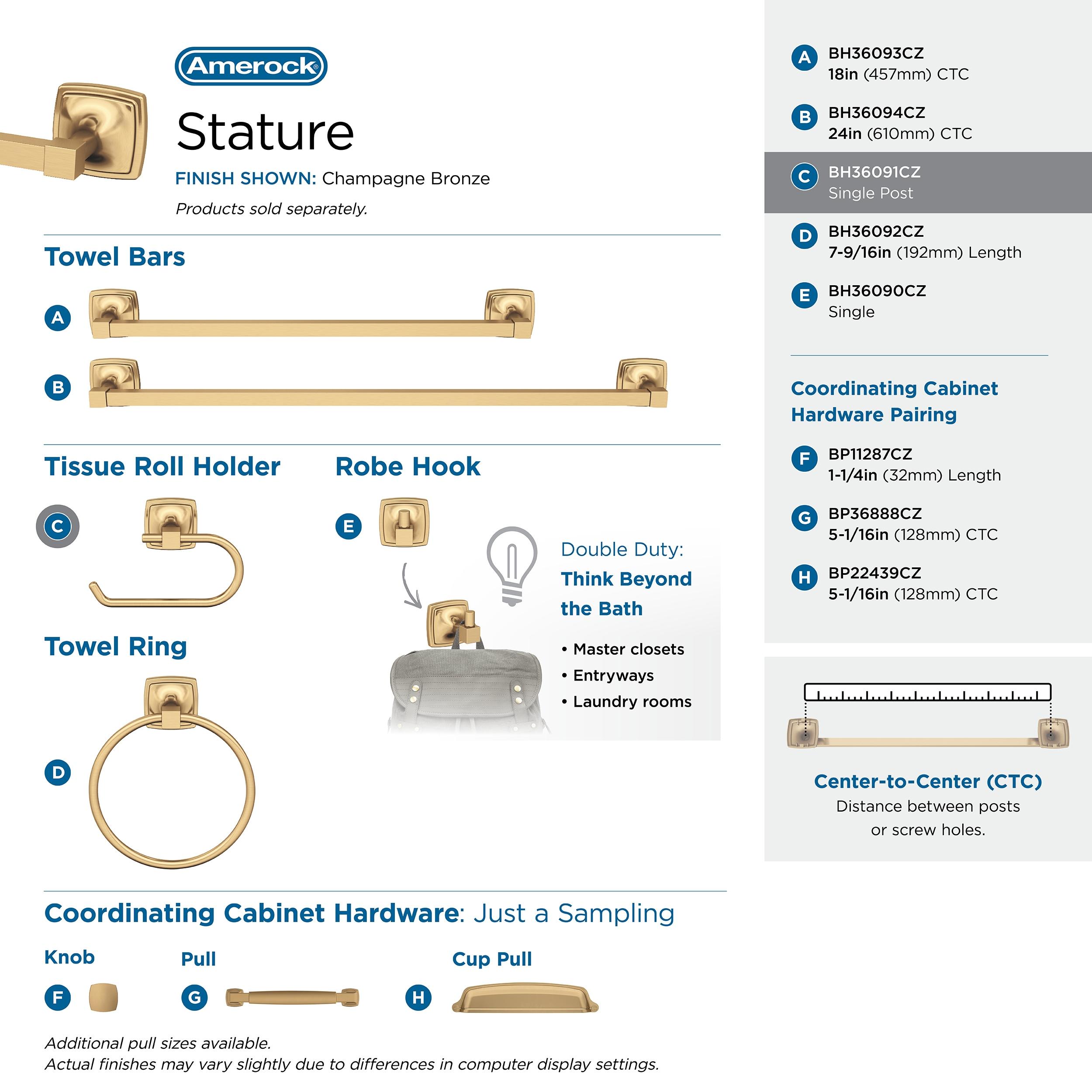Stature Wall Mount Toilet Paper Holder