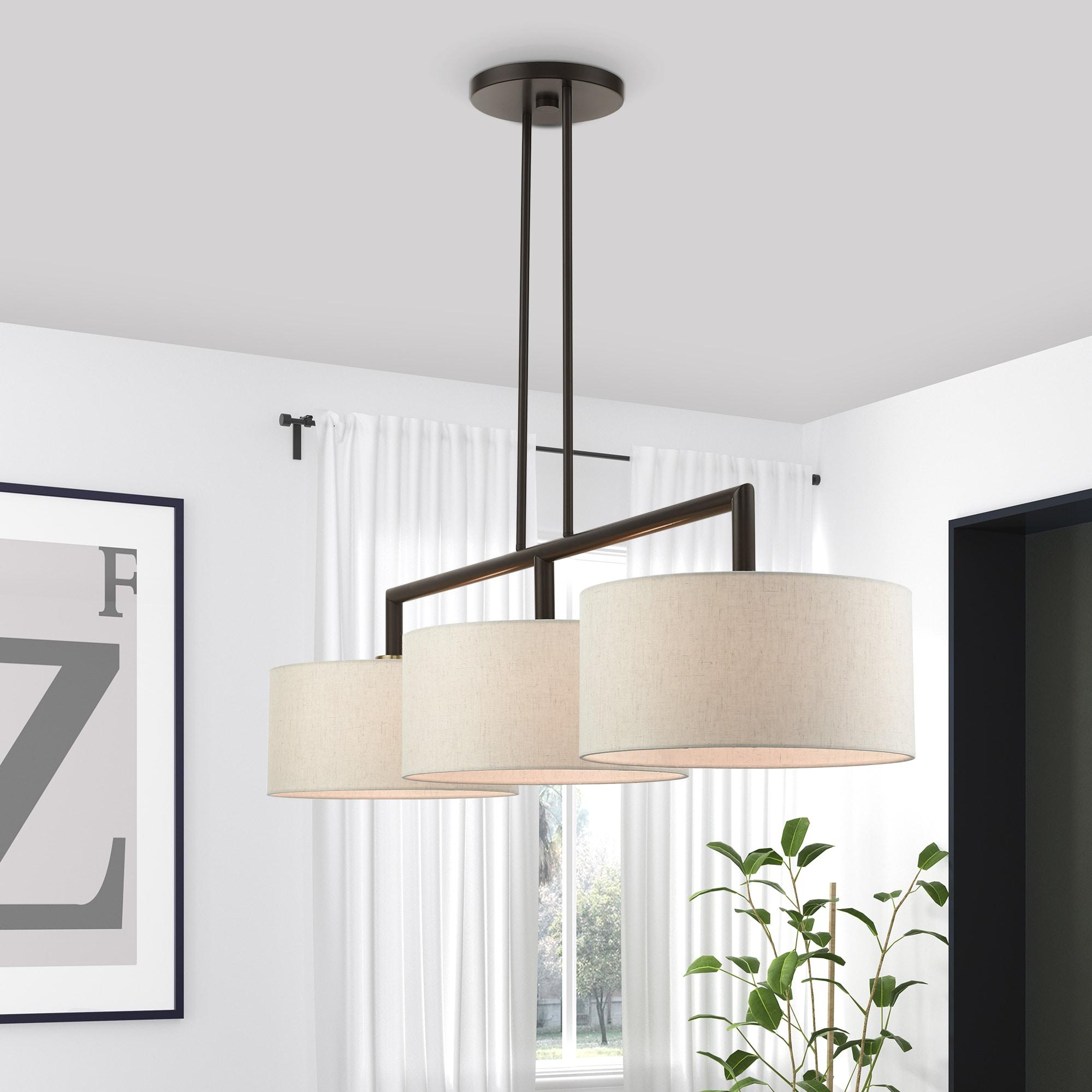 Livex Lighting Meridian 3 - Light Chandelier in  English Bronze