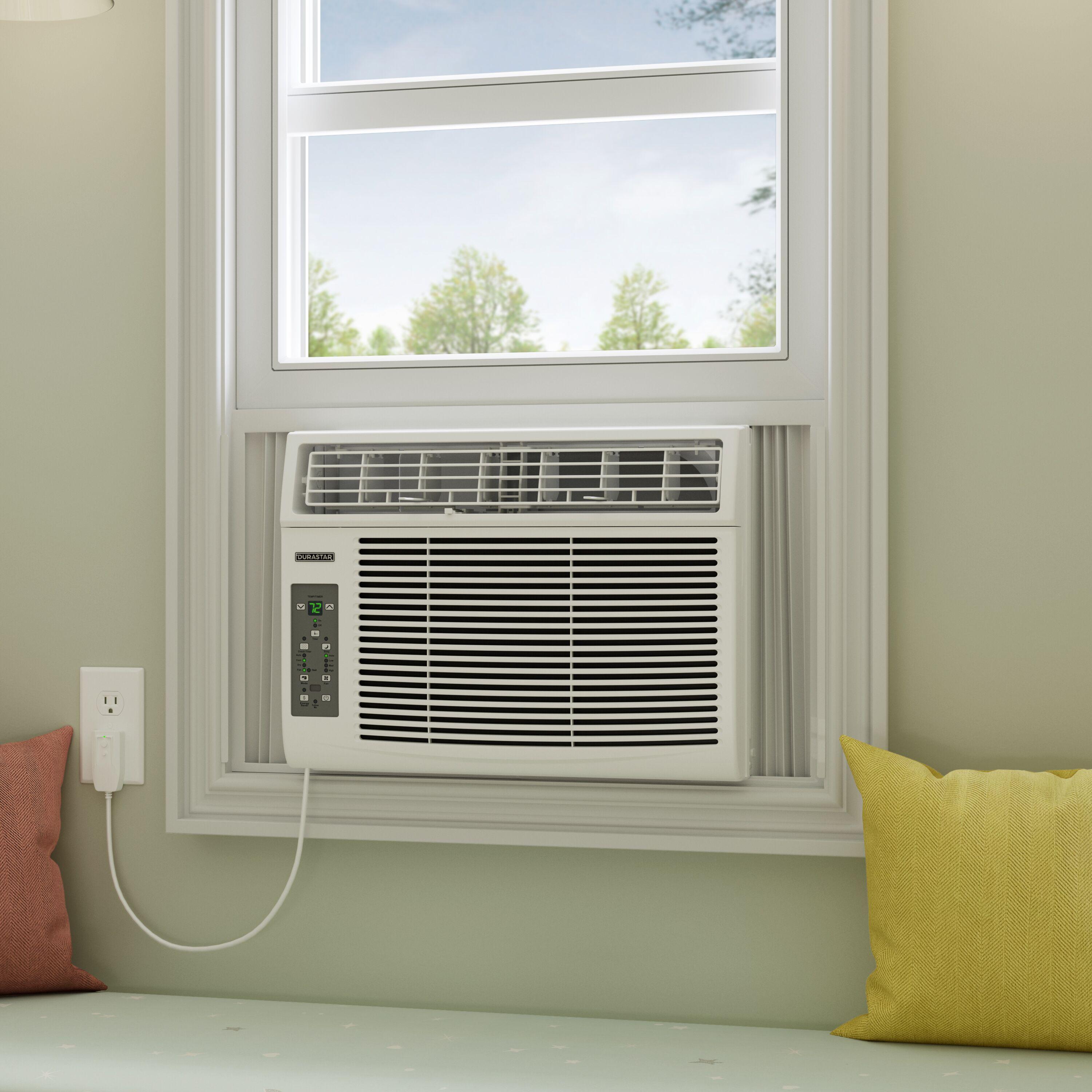Durastar Durastar 12,000 BTU 230V Window Air Conditioner with 11000 BTU Supplemental Heating and Remote Control