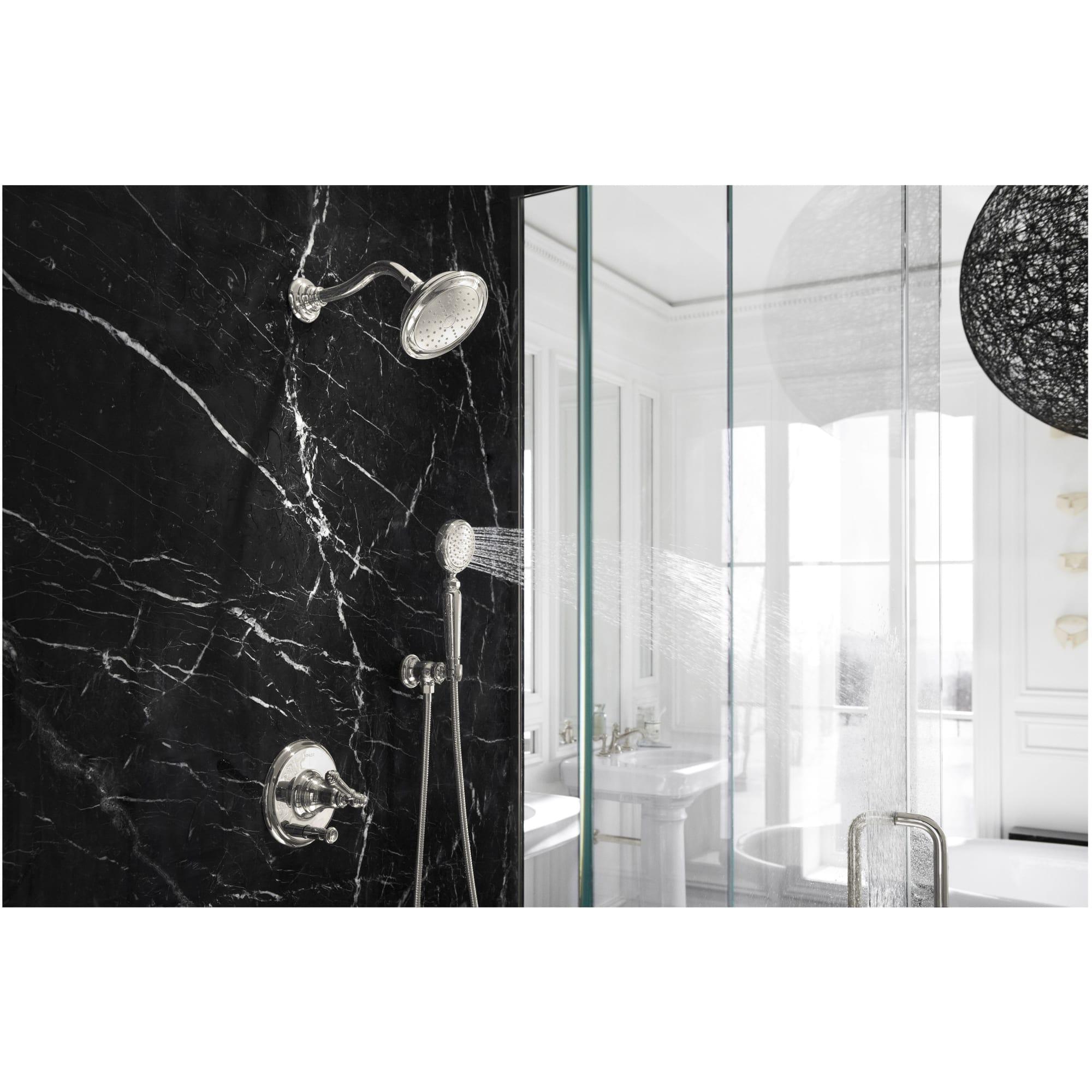 Artifacts Rite-Temp Pressure-Balancing Valve Trim With Push-Button Diverter And Lever Handle